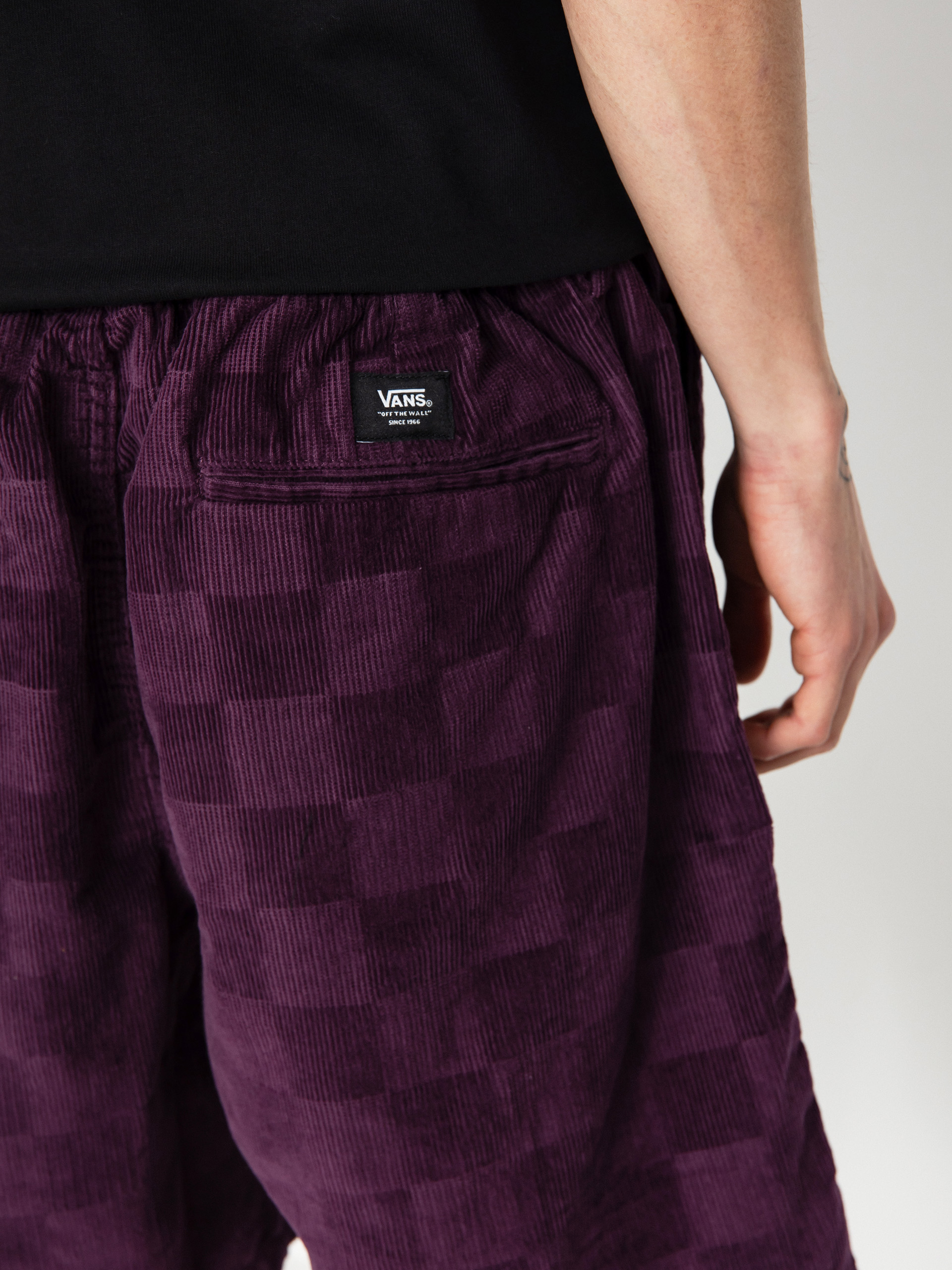 Vans Range Checkbrd Cord Loose Rövidnadrág (blackberry wine)
