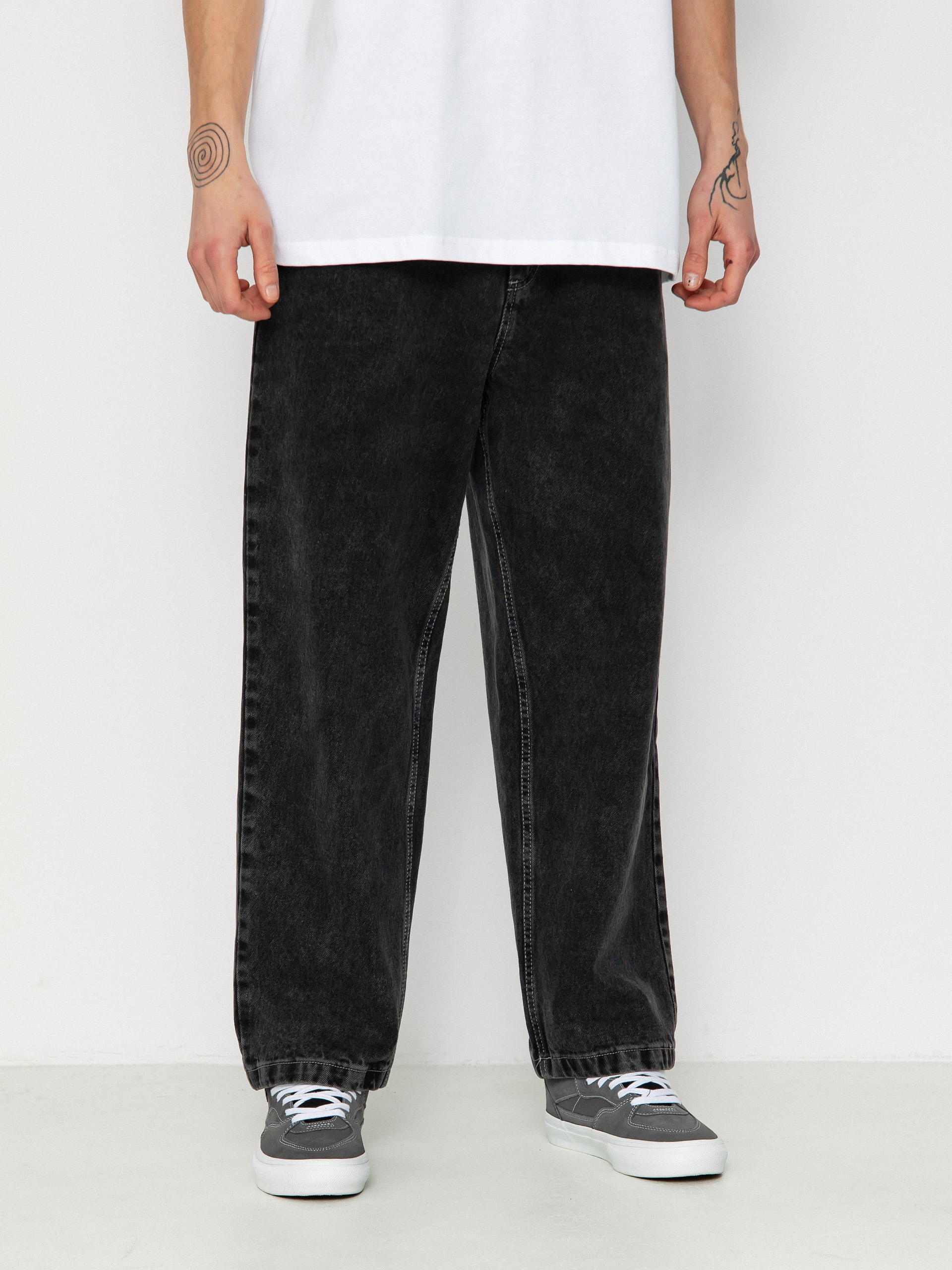 Polar Skate 93! Denim Kisnadrág (silver black)