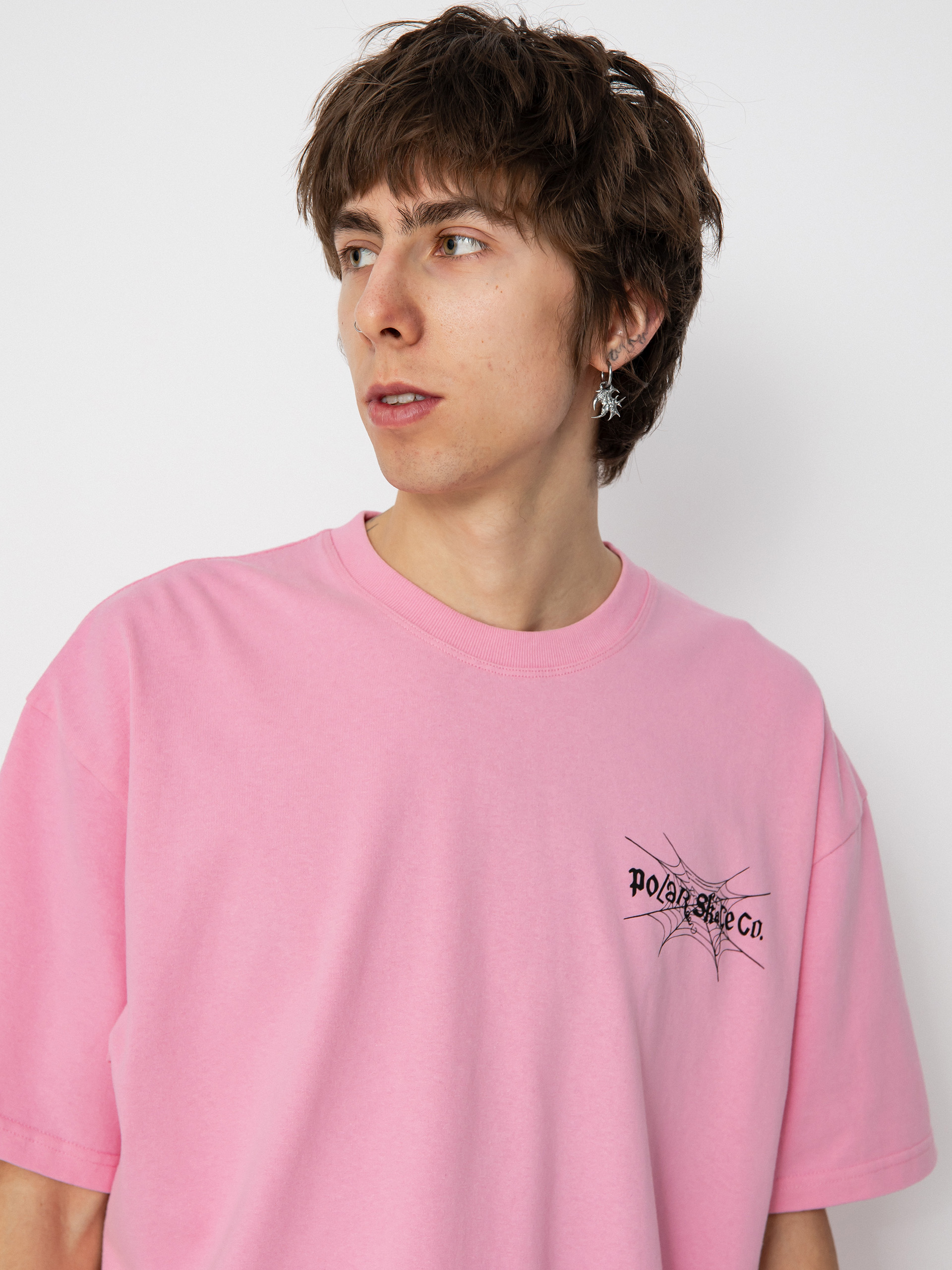 Polar Skate Spiderweb Póló (pink)
