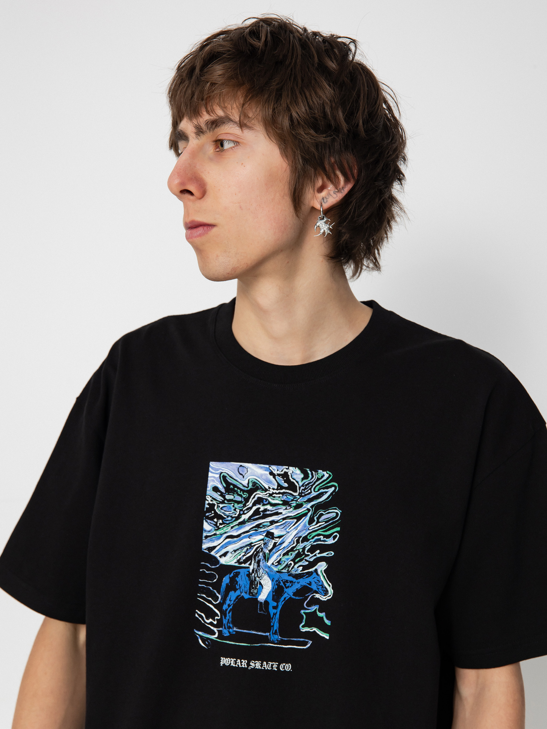 Polar Skate Rider Póló (black)