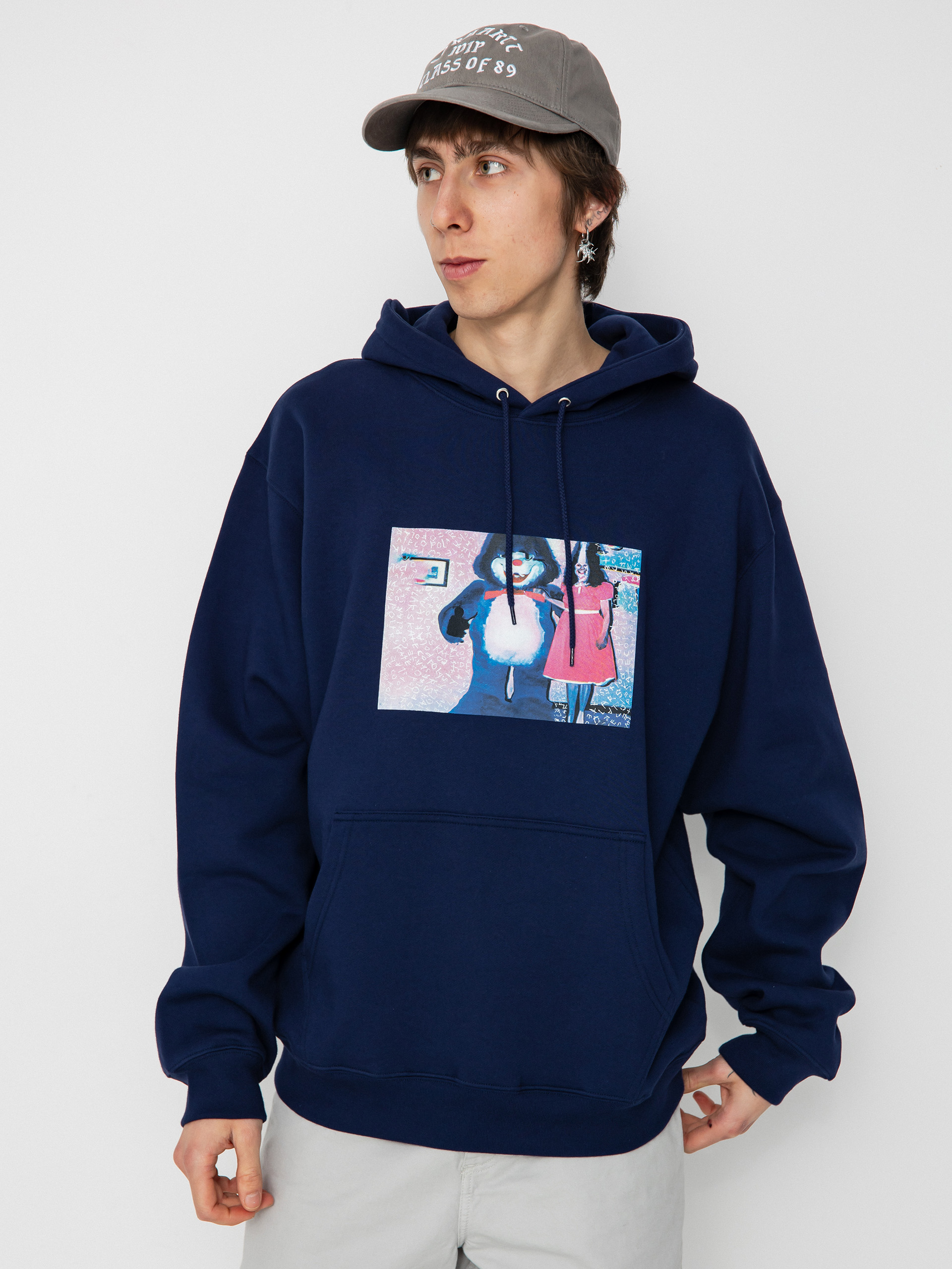 Polar Skate Dave Hoodie Pink Dress HD Kapucnis pulóver (dark blue)