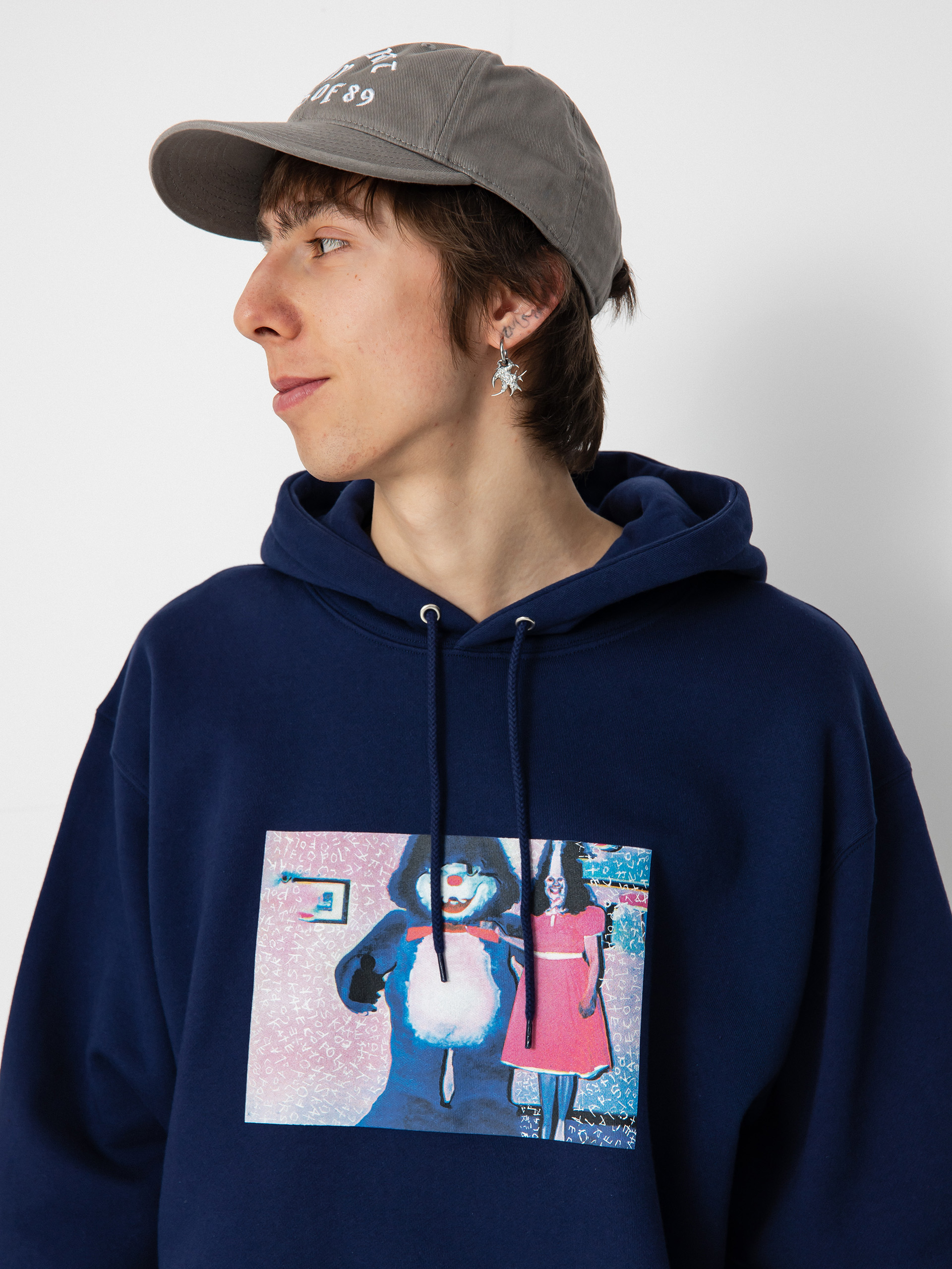 Polar Skate Dave Hoodie Pink Dress HD Kapucnis pulóver (dark blue)