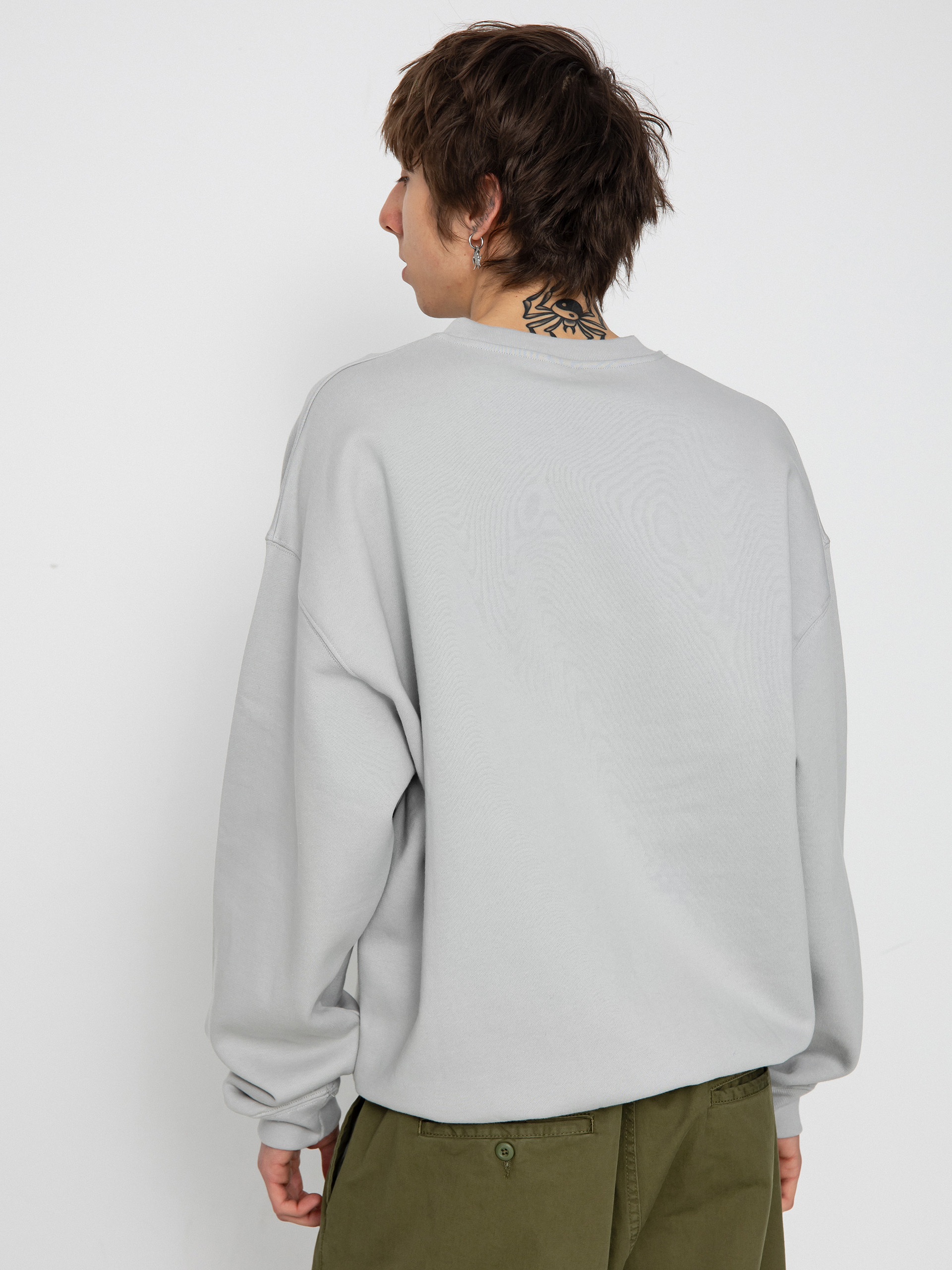 Polar Skate Dave Crewneck Graph Pulóver (silver)