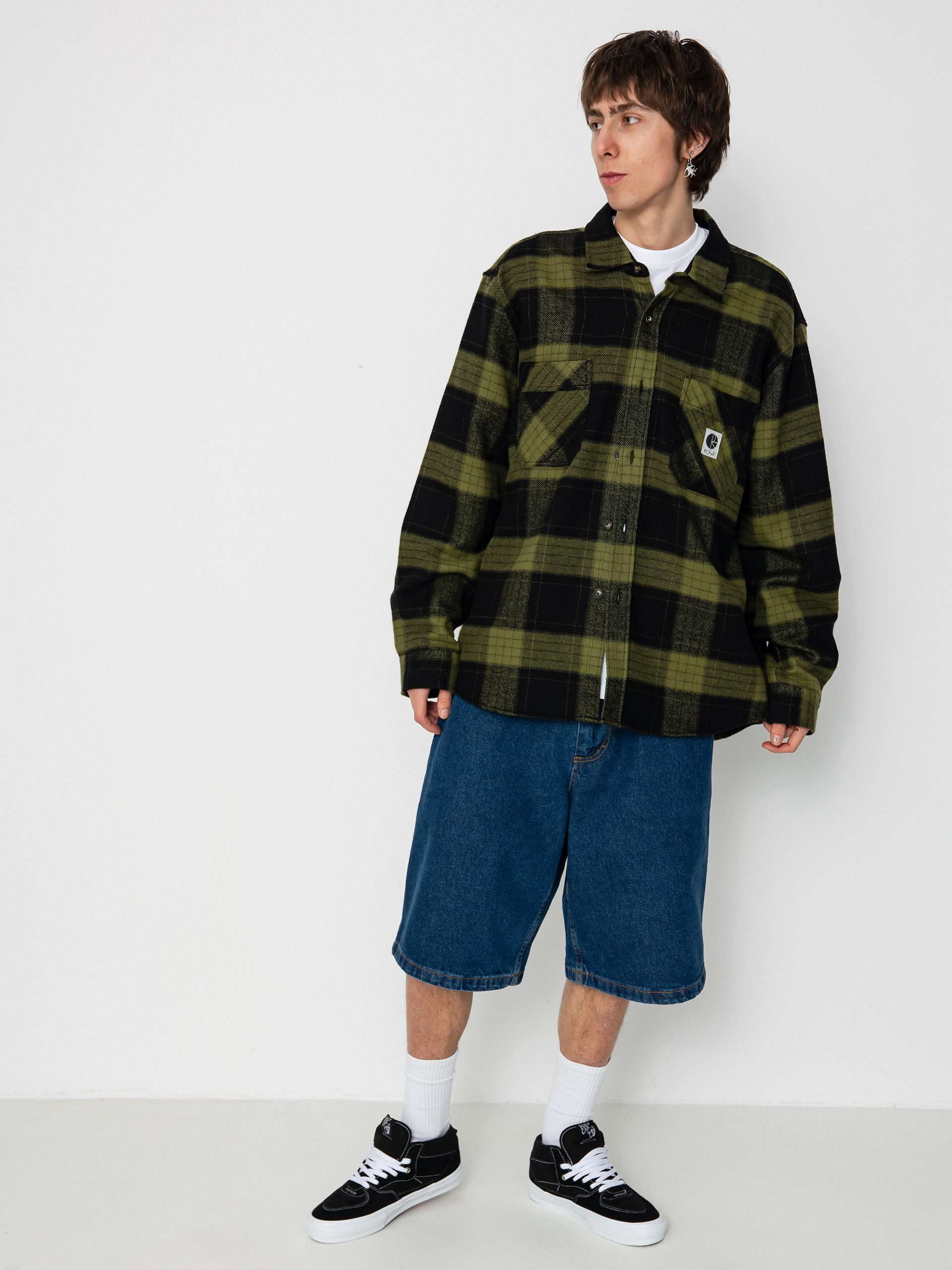 Ing Polar Skate Mike Flannel (black/army green)