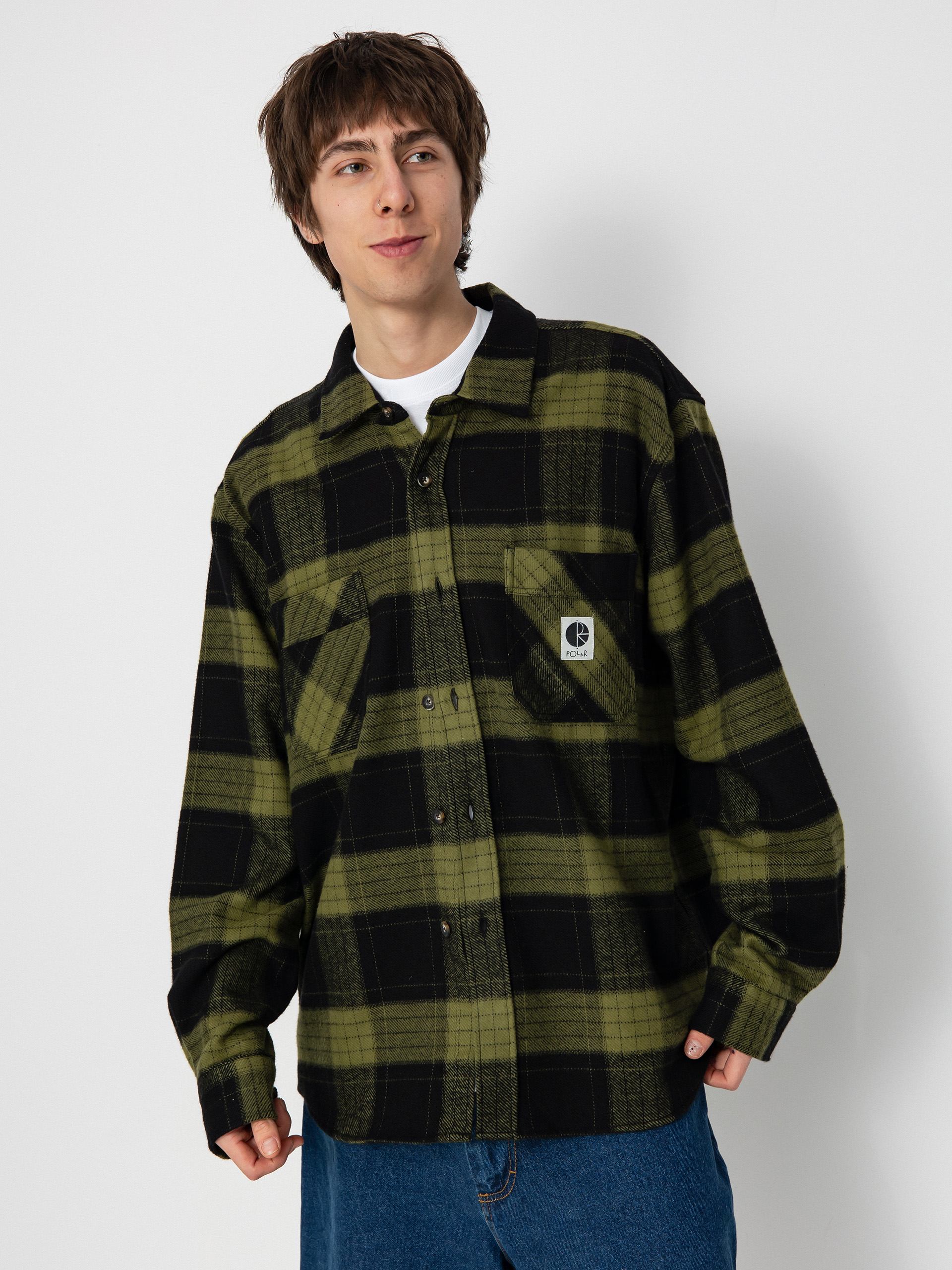 Ing Polar Skate Mike Flannel (black/army green)