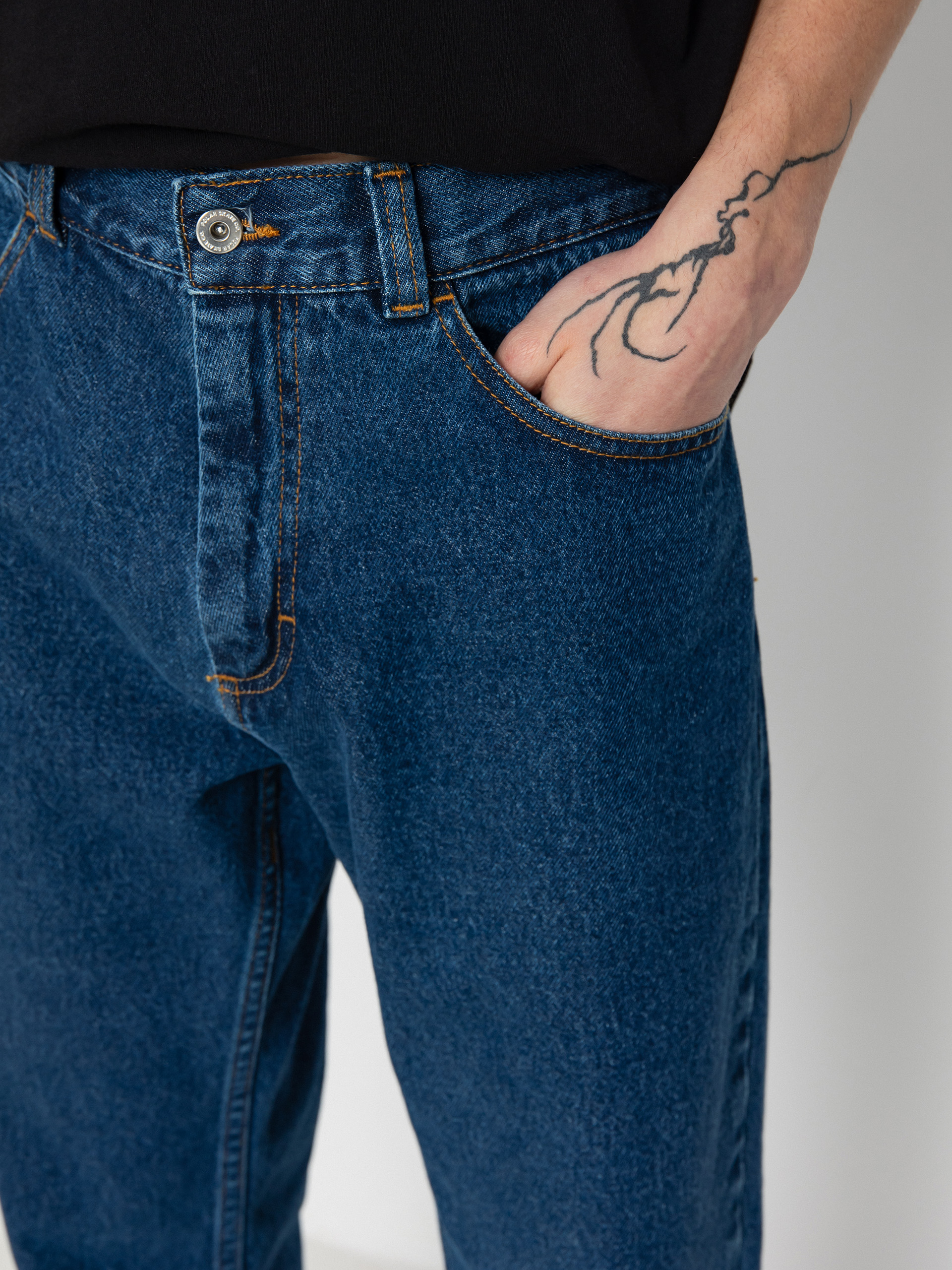 Kisnadrág Polar Skate 89! Denim (dark blue)