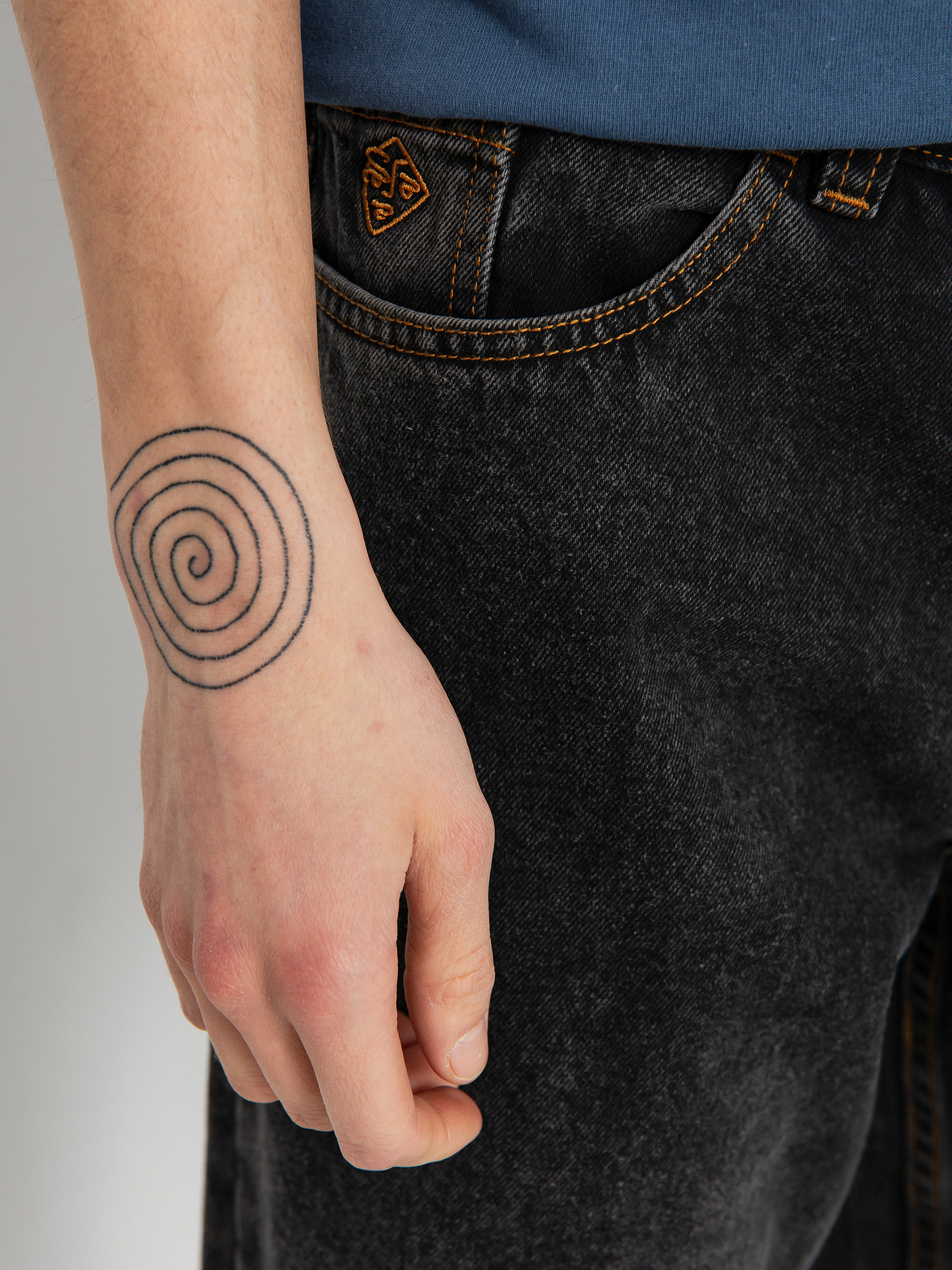 Kisnadrág Polar Skate 89! Denim (washed black)