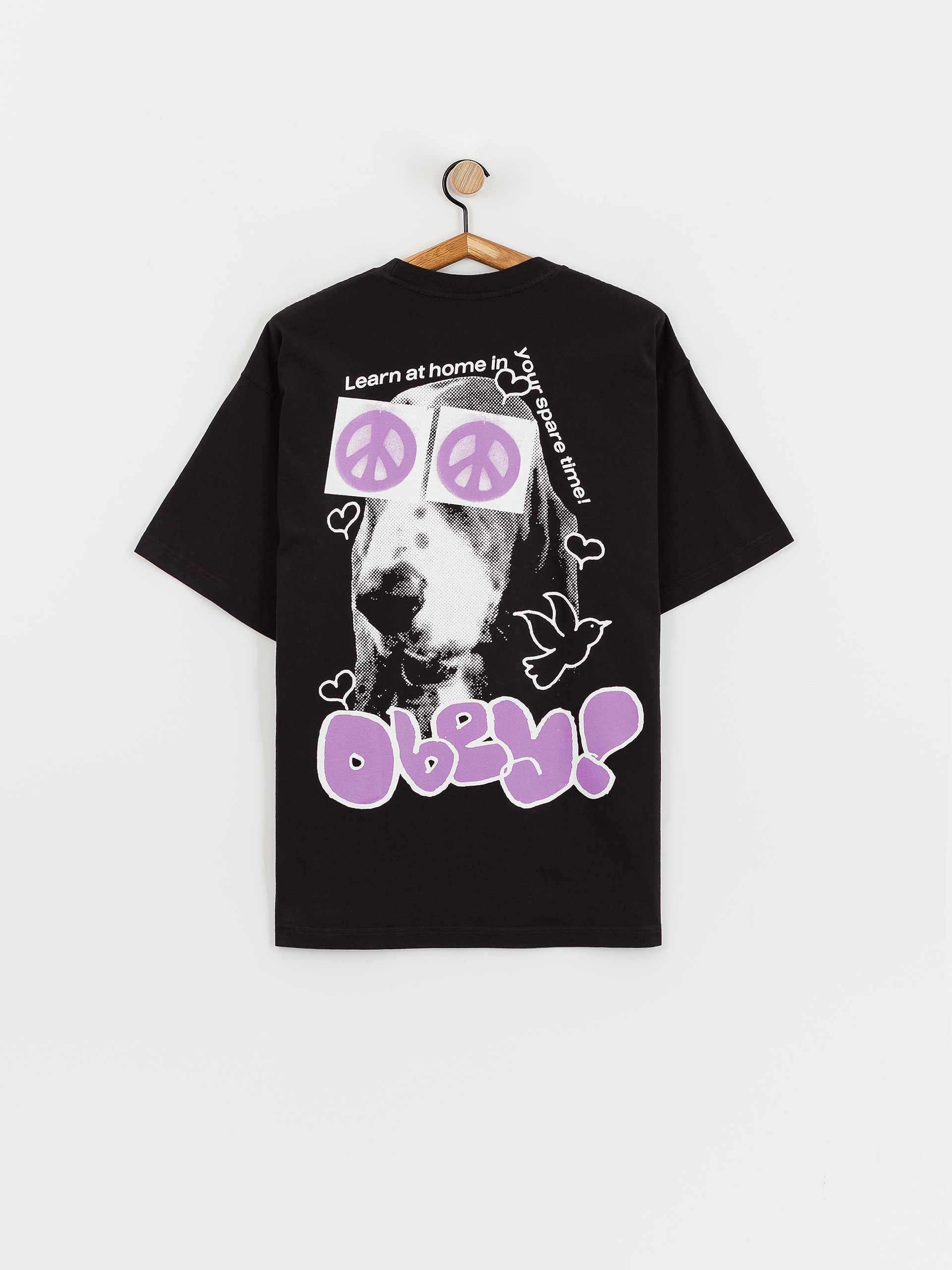 OBEY Peace Eyes Póló (vintage black)