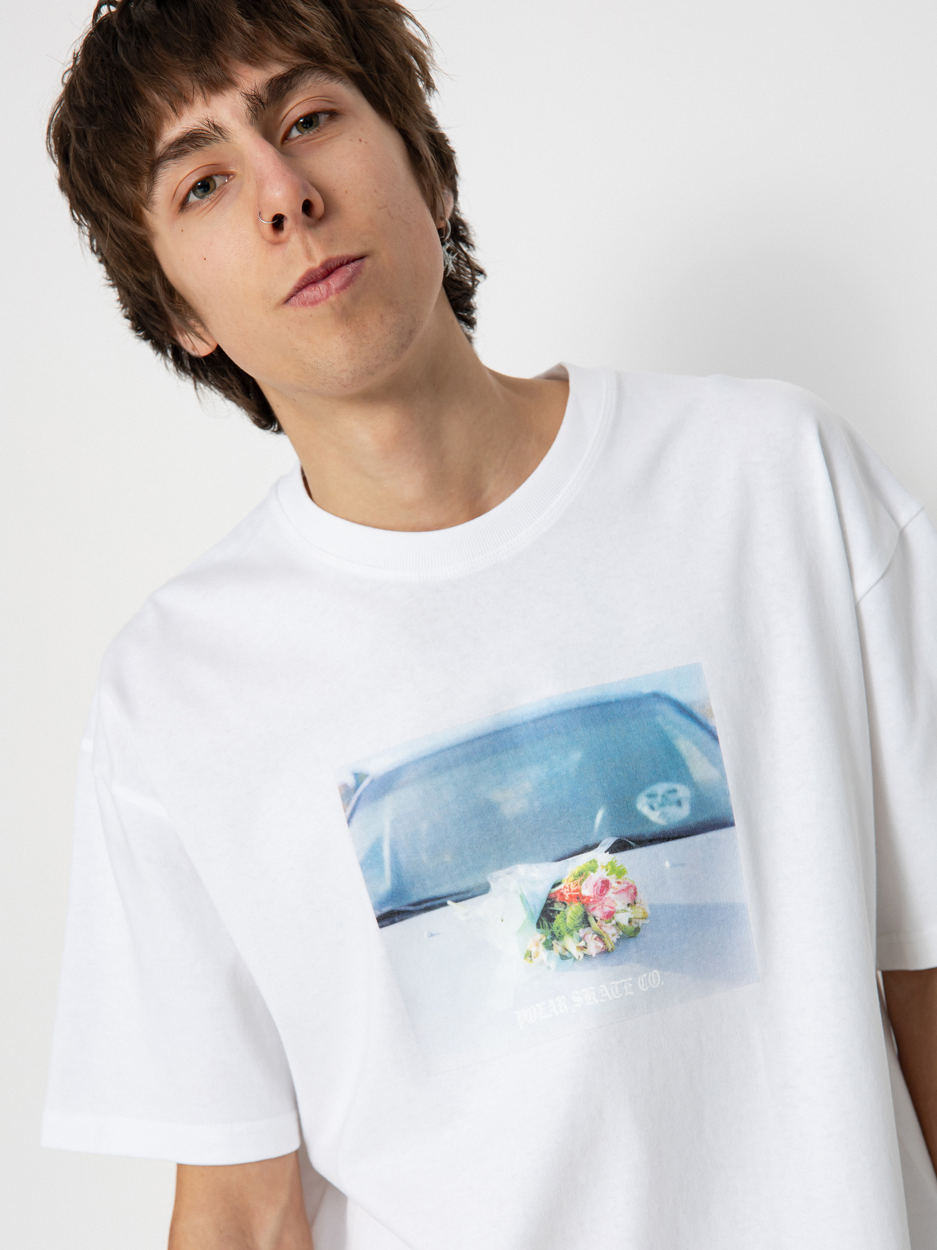 Polar Skate Dead Flowers Póló (white)