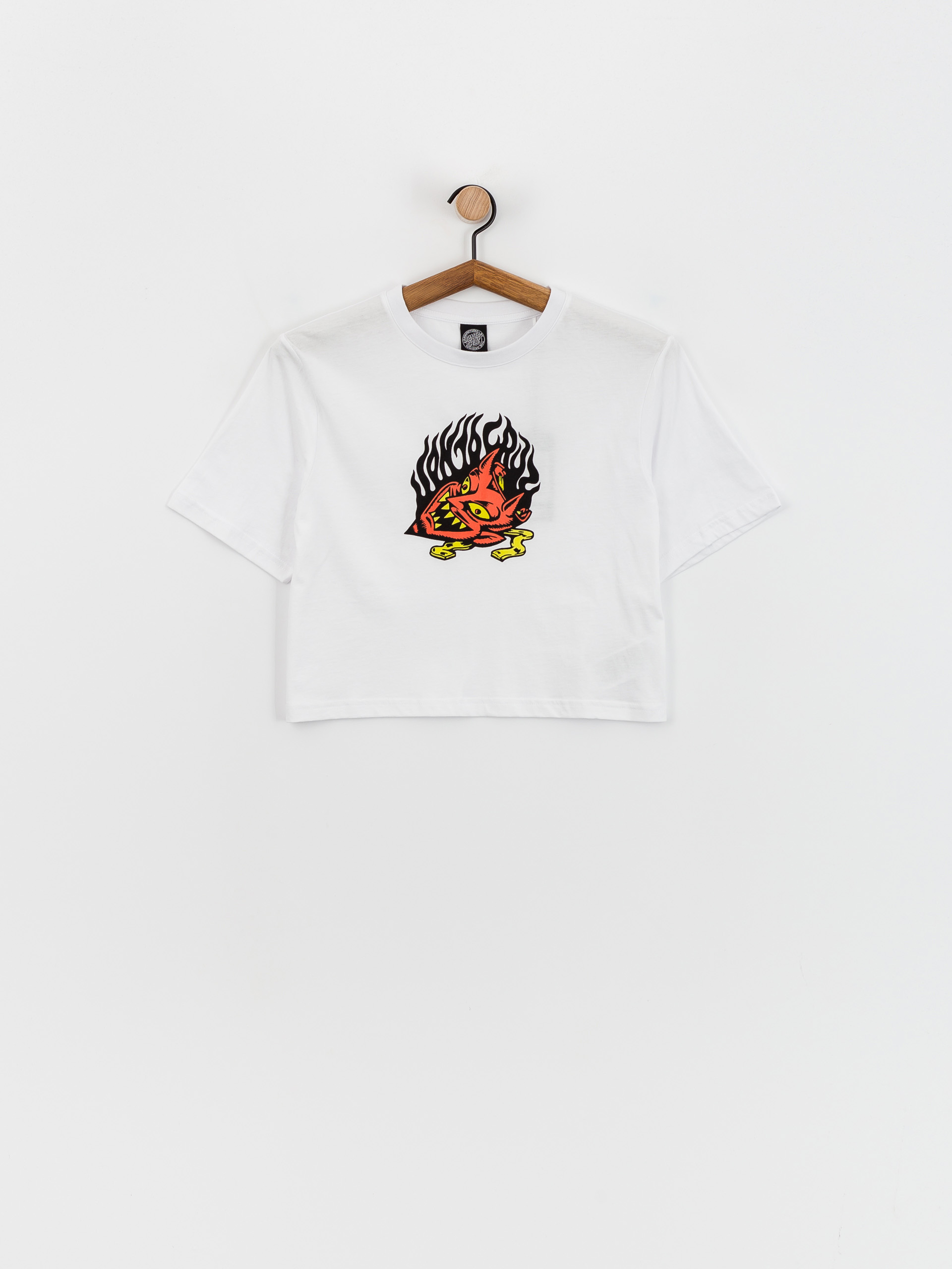 Póló Santa Cruz Delfino Devil Mask Front Wmn (white)