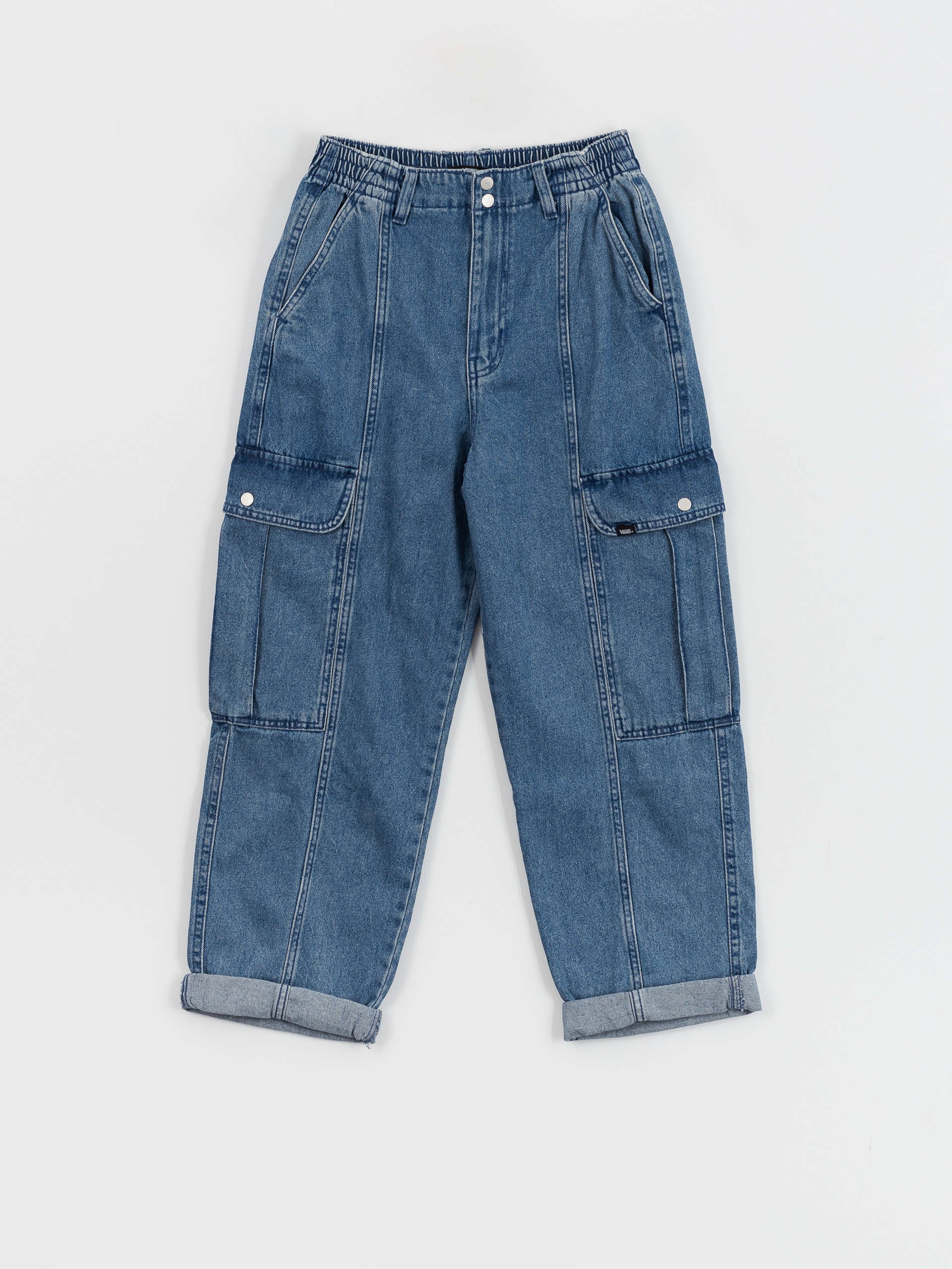 Kisnadrág Vans Sidewalk Denim Cargo Wmn (stone wash)