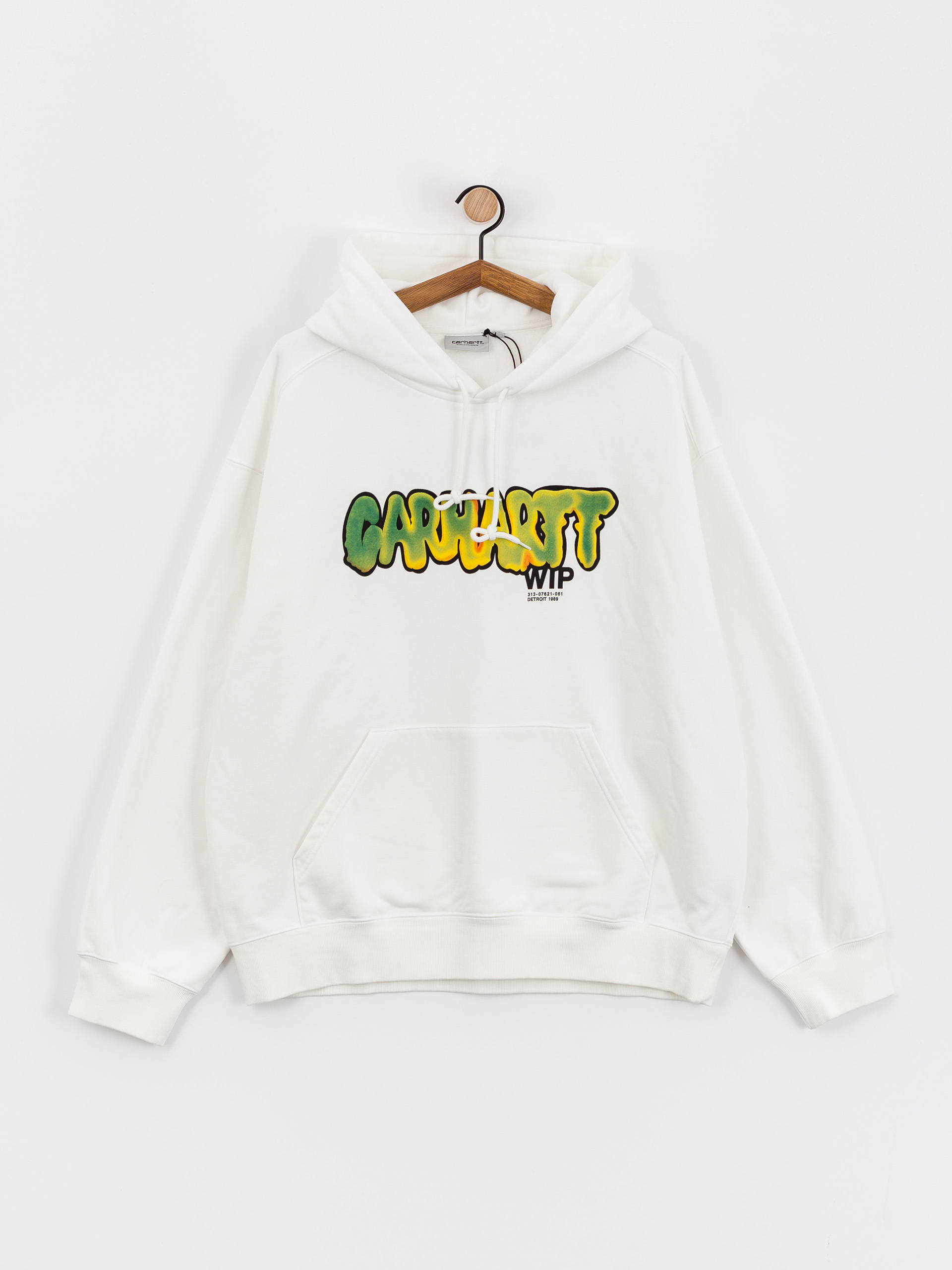 Kapucnis pulóver Carhartt WIP Drip HD (white)