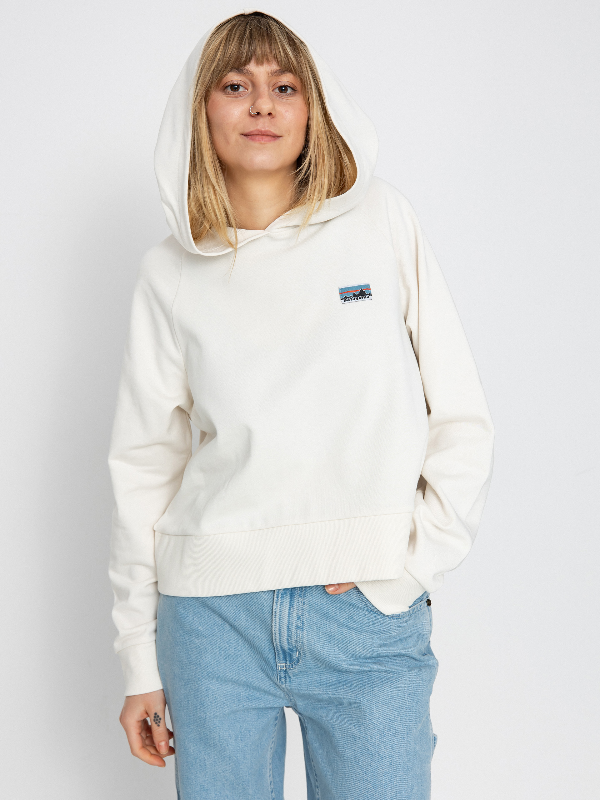 Patagonia Regenerative Organic Certified Cotton Essential HD Wmn Kapucnis pulóver (wool white)