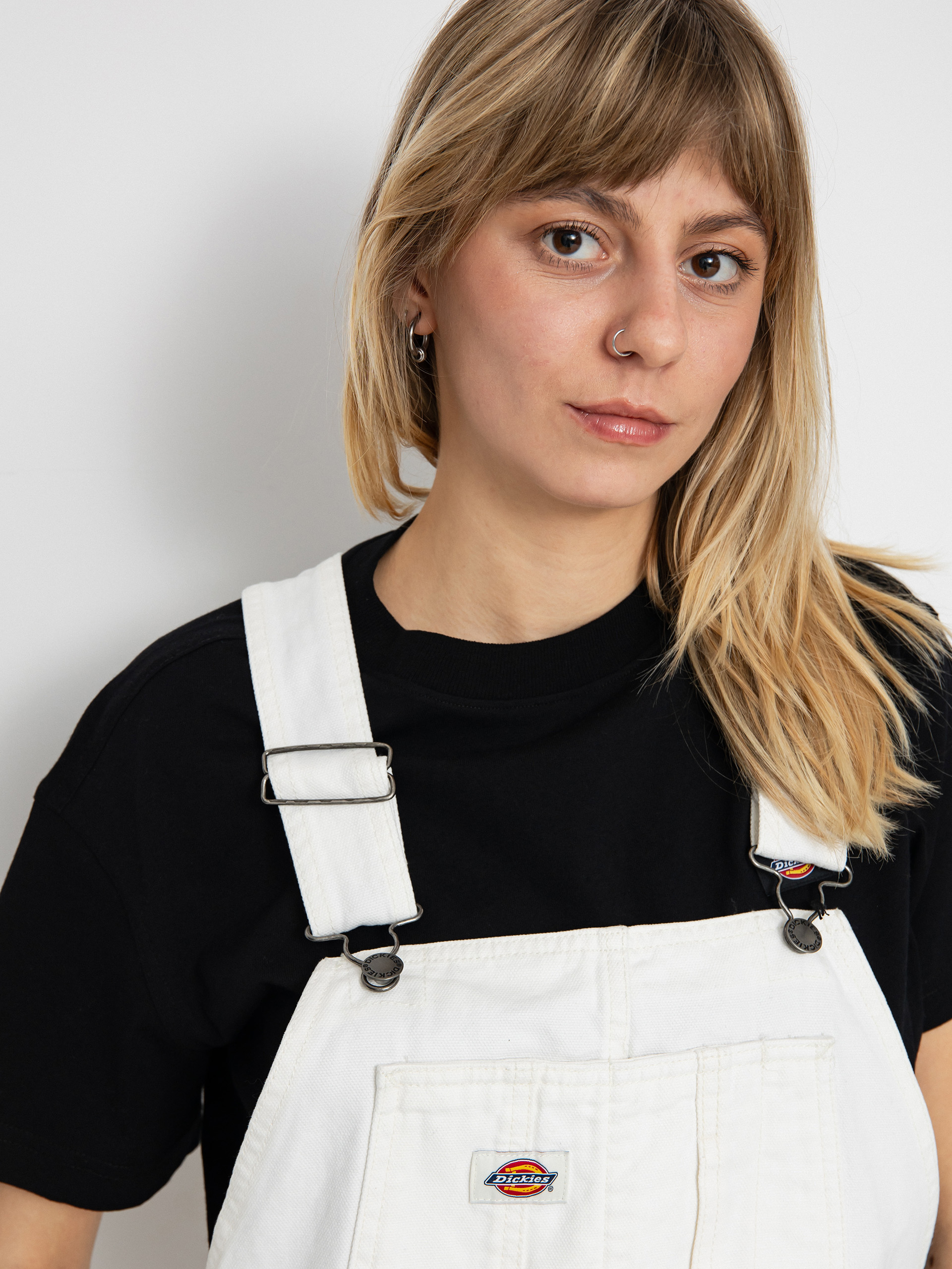 Dickies Duck Canvas Bib Wmn Rövidnadrág (stone washed cloud)