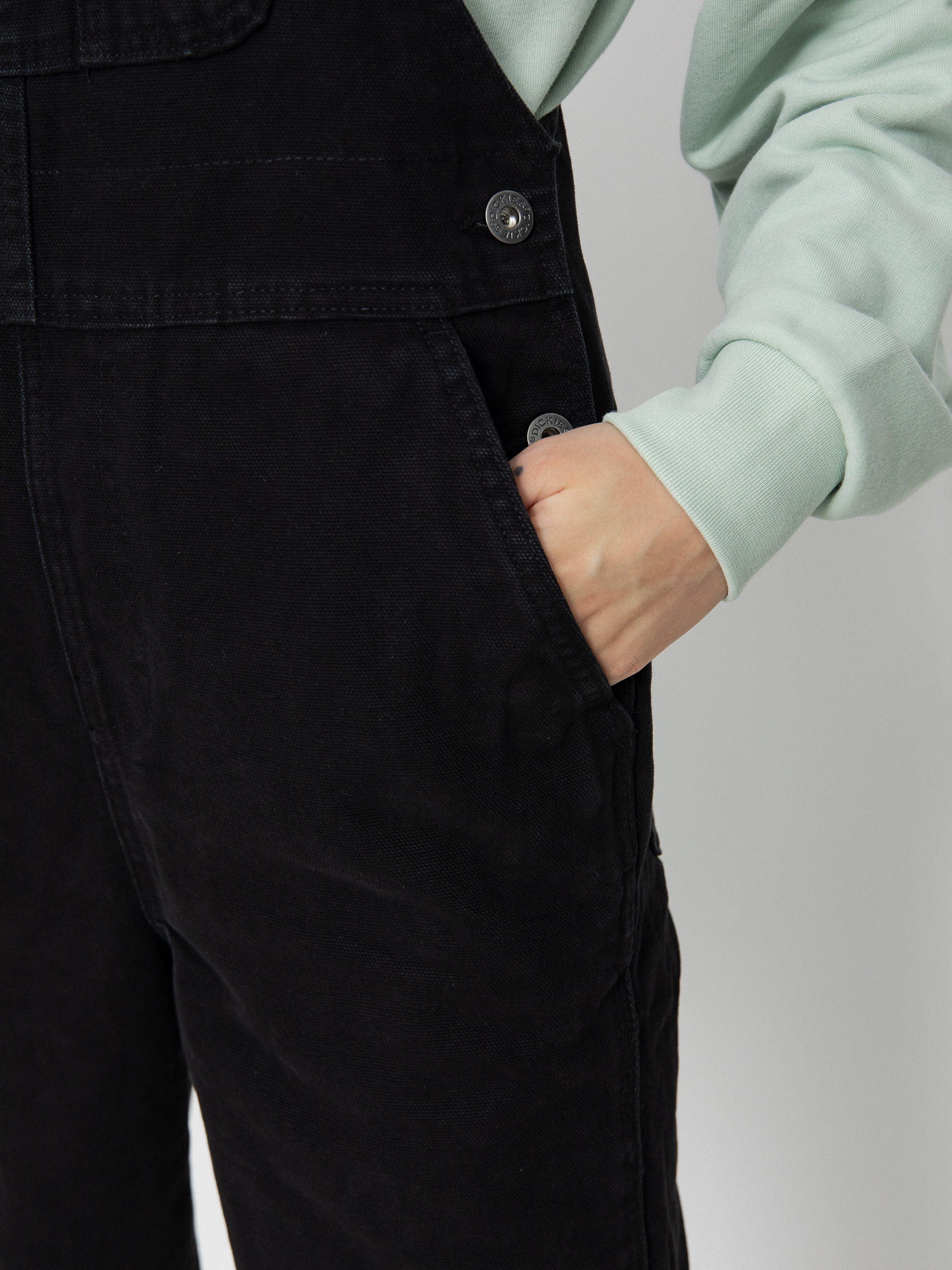 Dickies Duck Canvas Classic Bib Wmn Kisnadrág (stone washed black)