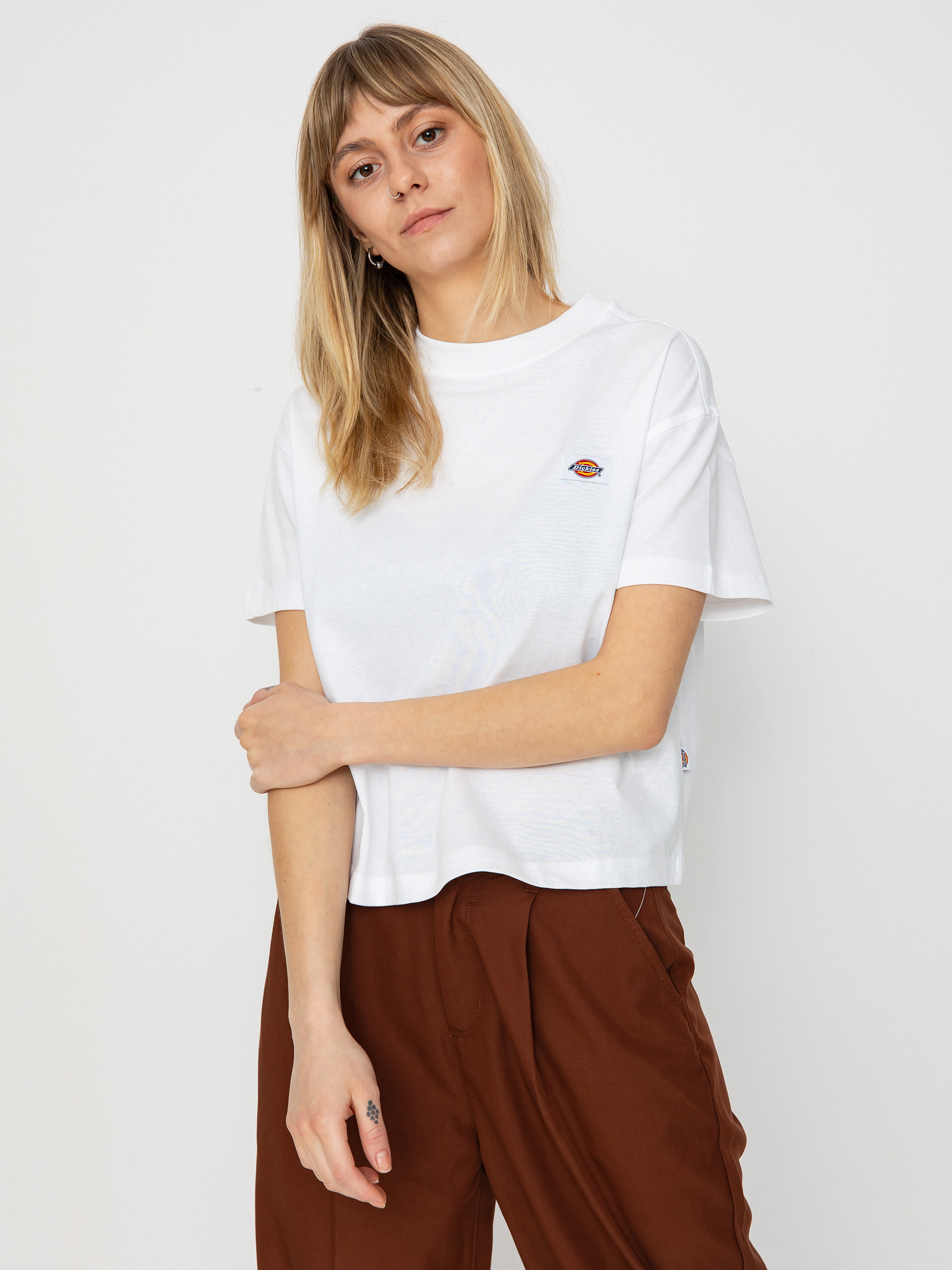 Dickies Oakport Boxy Wmn Pu00f3lu00f3 (white)