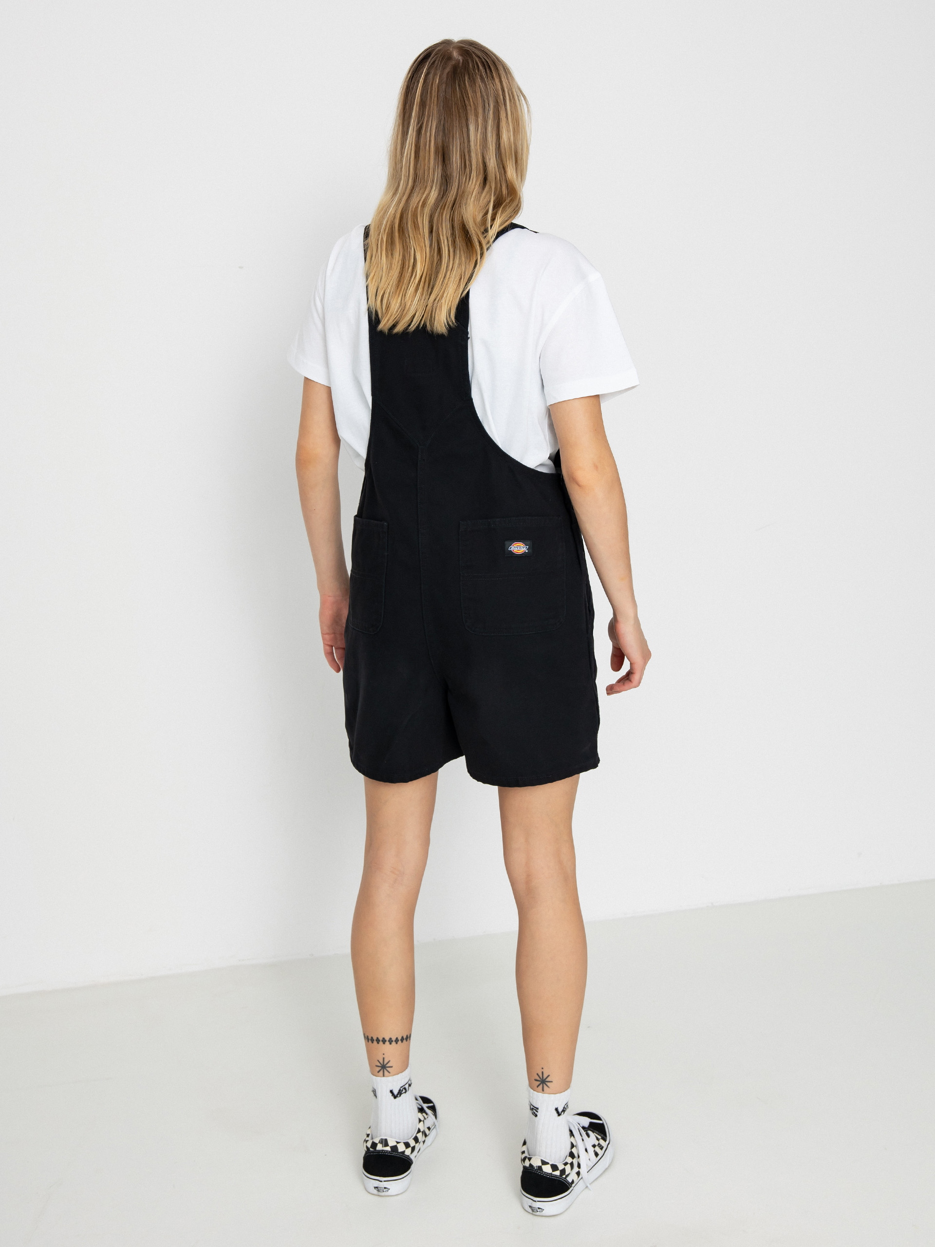 Dickies Duck Canvas Bib Wmn Rövidnadrág (stone washed black)