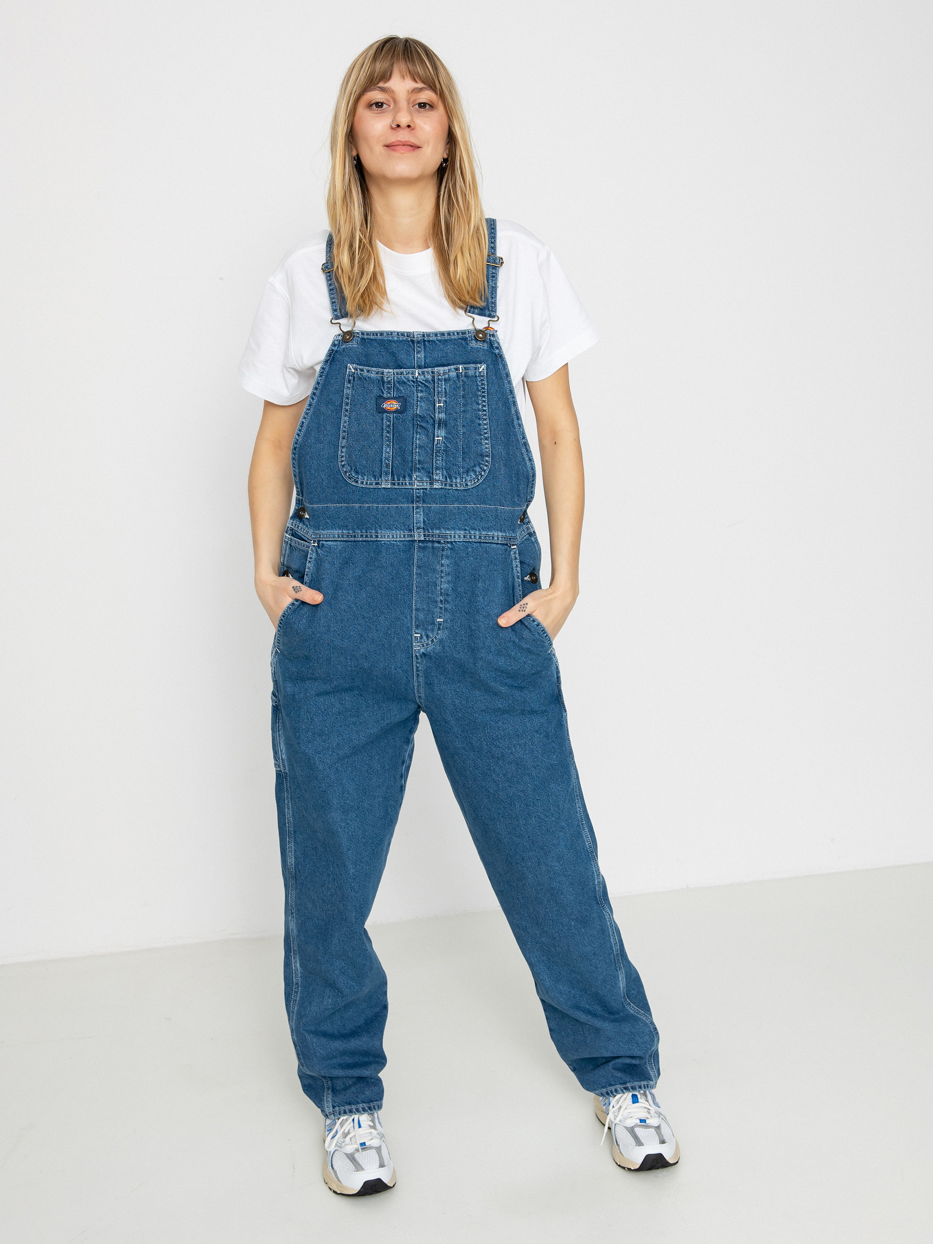 Dickies Classic Denim Bib Wmn Kisnadrág (classic blue)