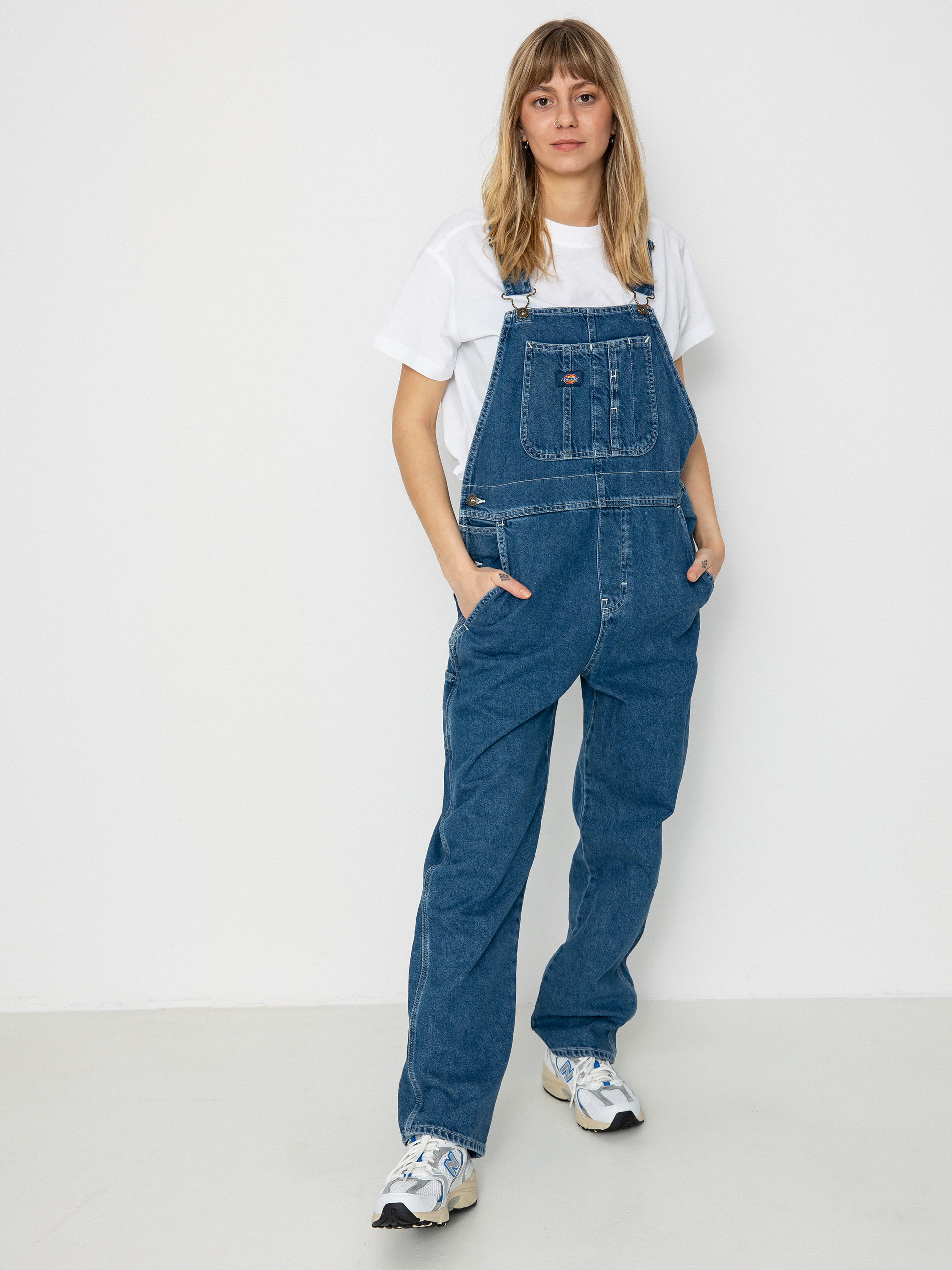 Dickies Classic Denim Bib Wmn Kisnadrág (classic blue)