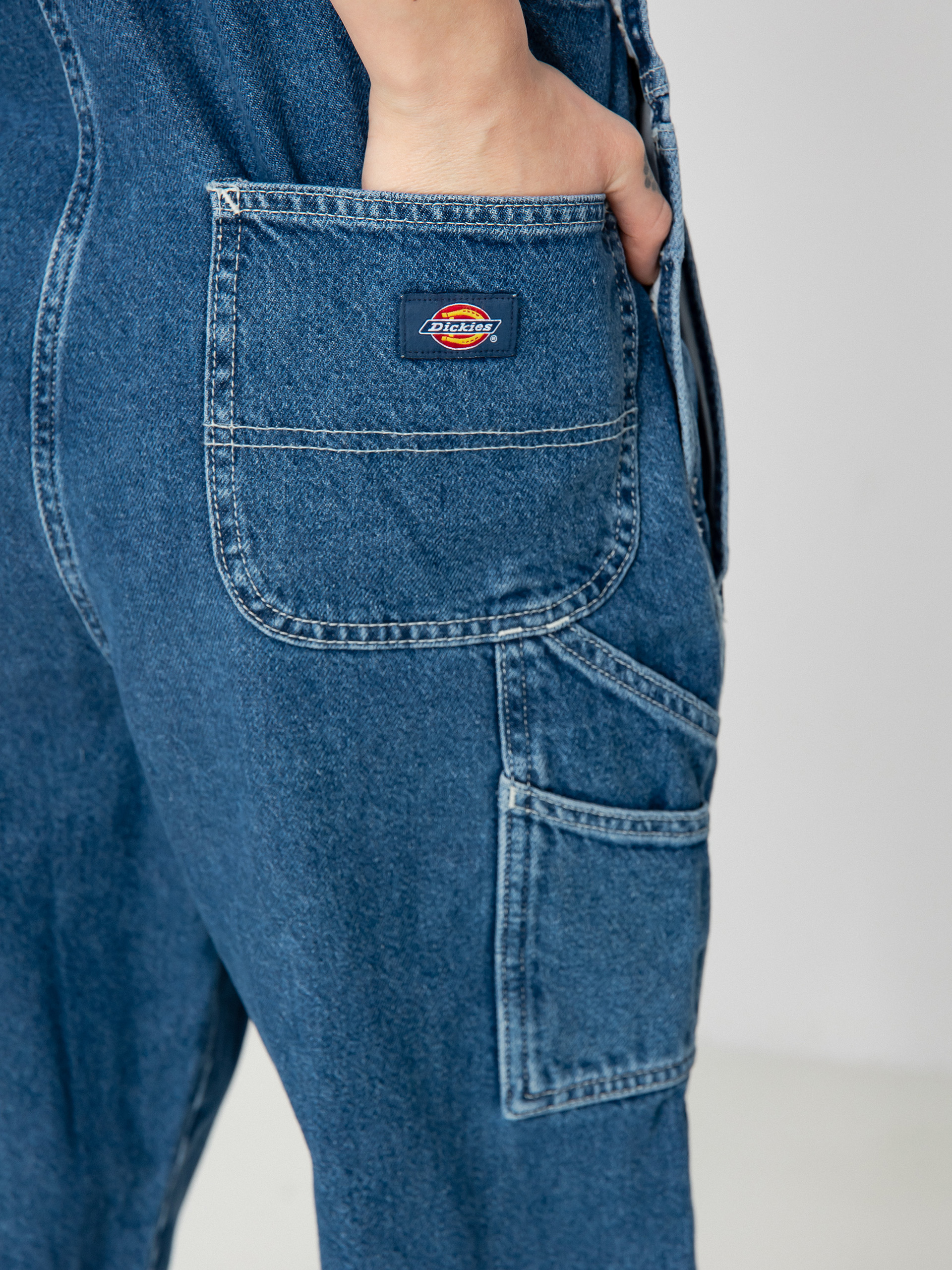 Dickies Classic Denim Bib Wmn Kisnadrág (classic blue)
