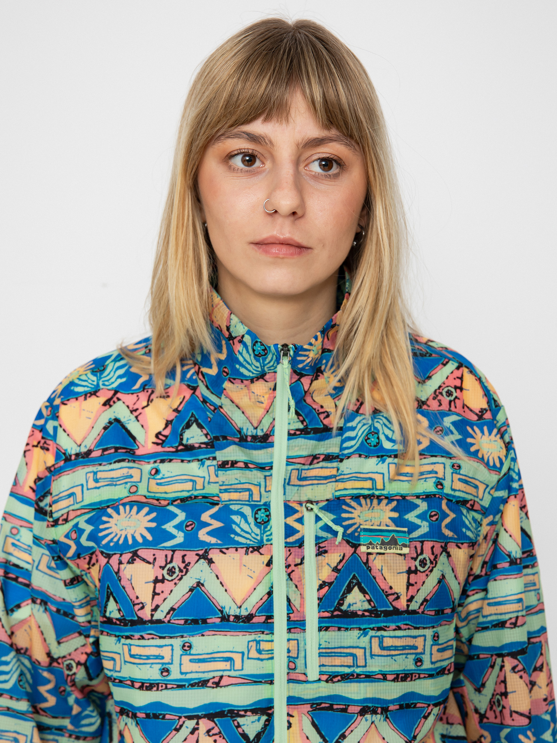 Patagonia Houdini Stash Dzseki Wmn (high hopes geo salamander green)