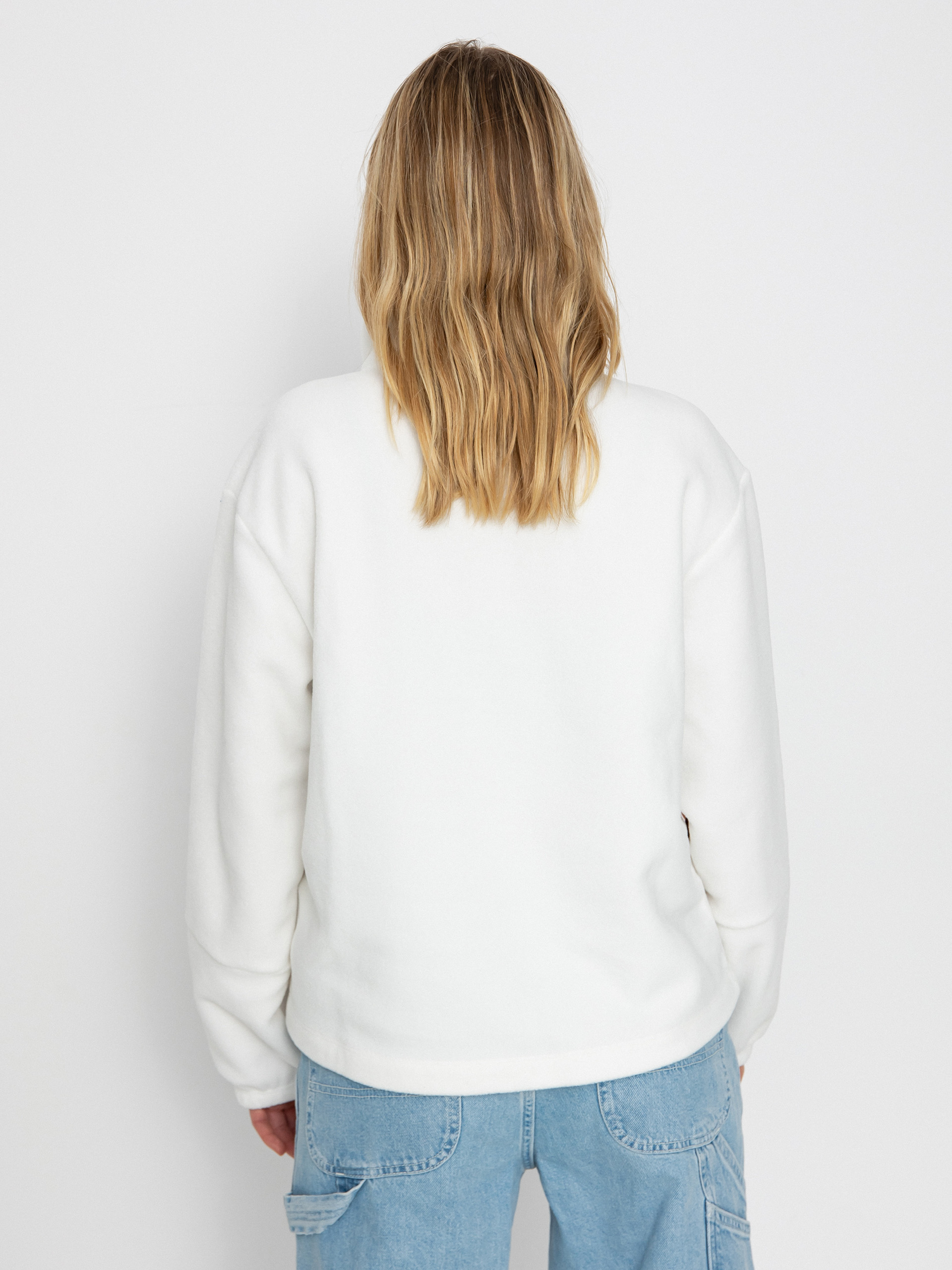 Női Patagonia Microdini 1/2 Zip Polár pulóver (birch white)