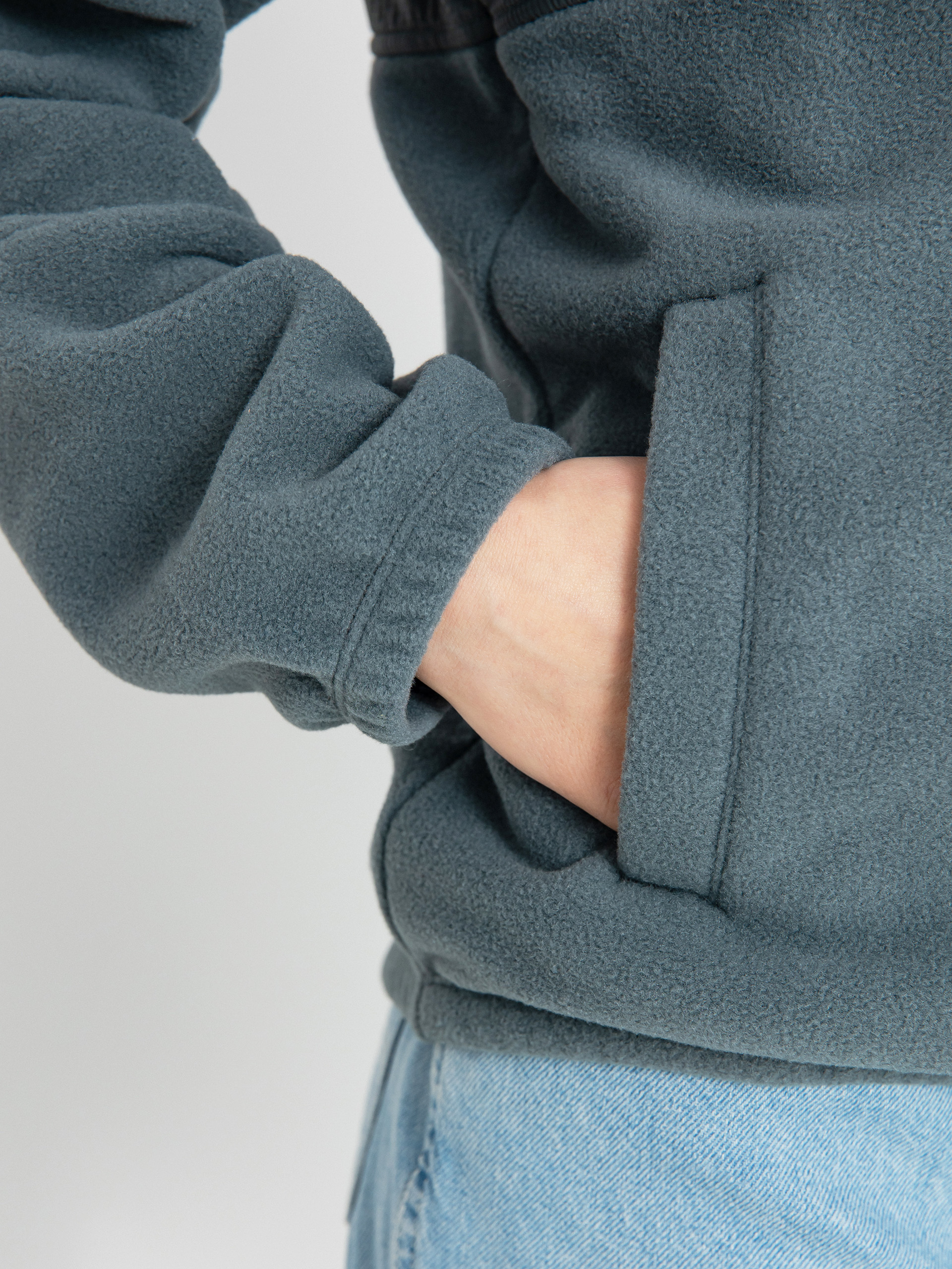 Női Patagonia Microdini Hoody Polár pulóver (nouveau green campfire orange)