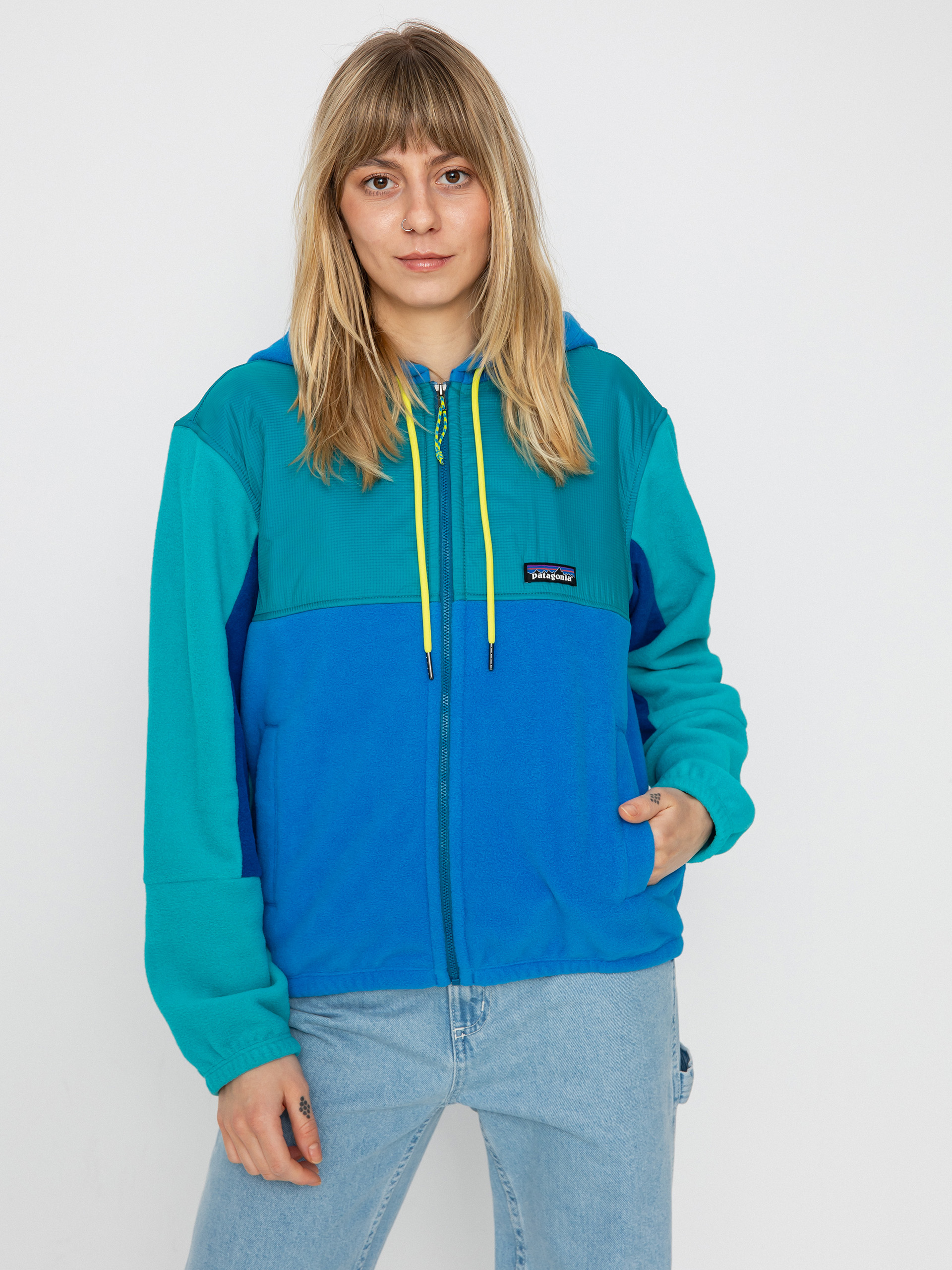 Női Patagonia Microdini Hoody Polár pulóver (vessel blue)