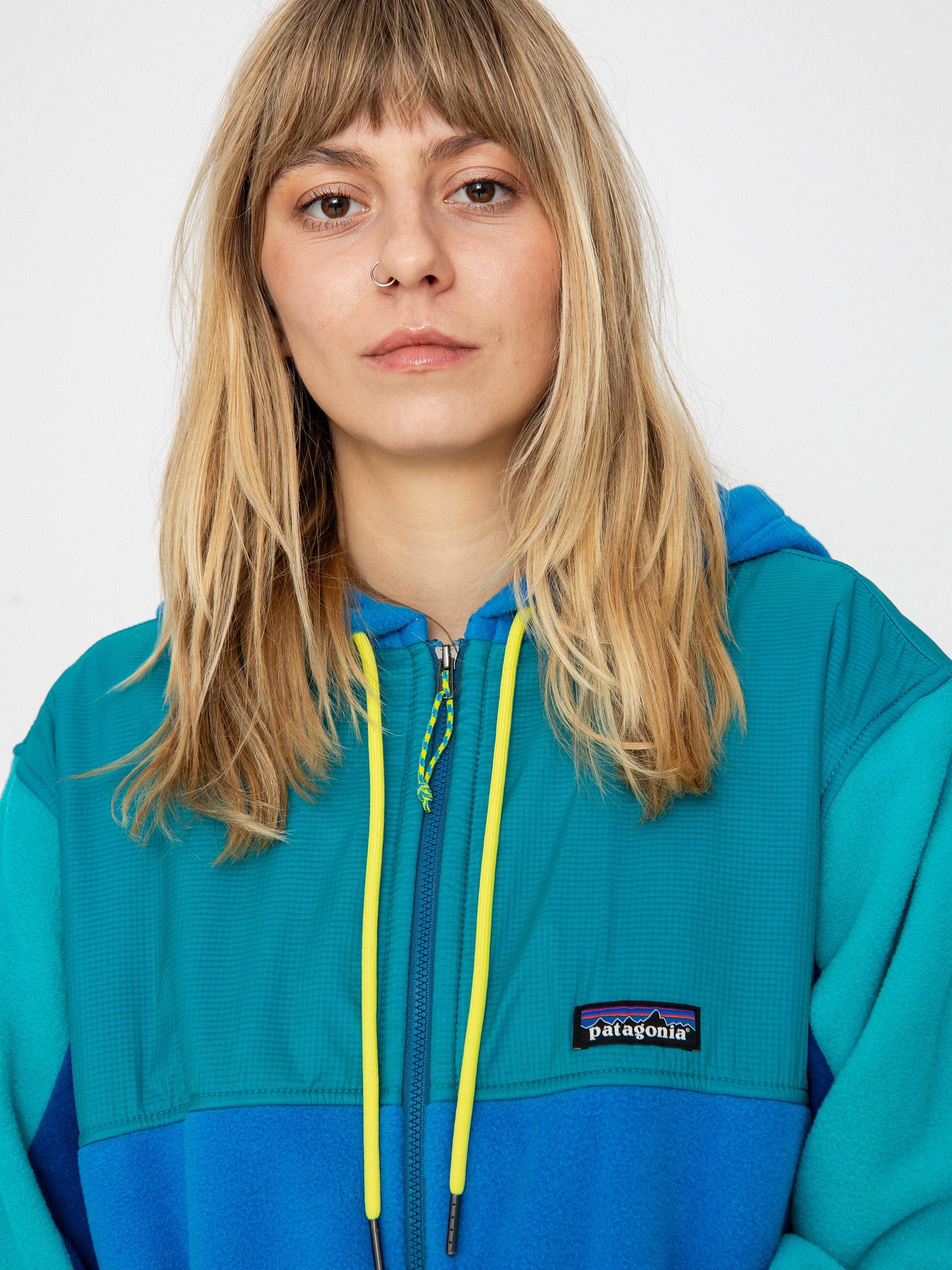 Női Patagonia Microdini Hoody Polár pulóver (vessel blue)