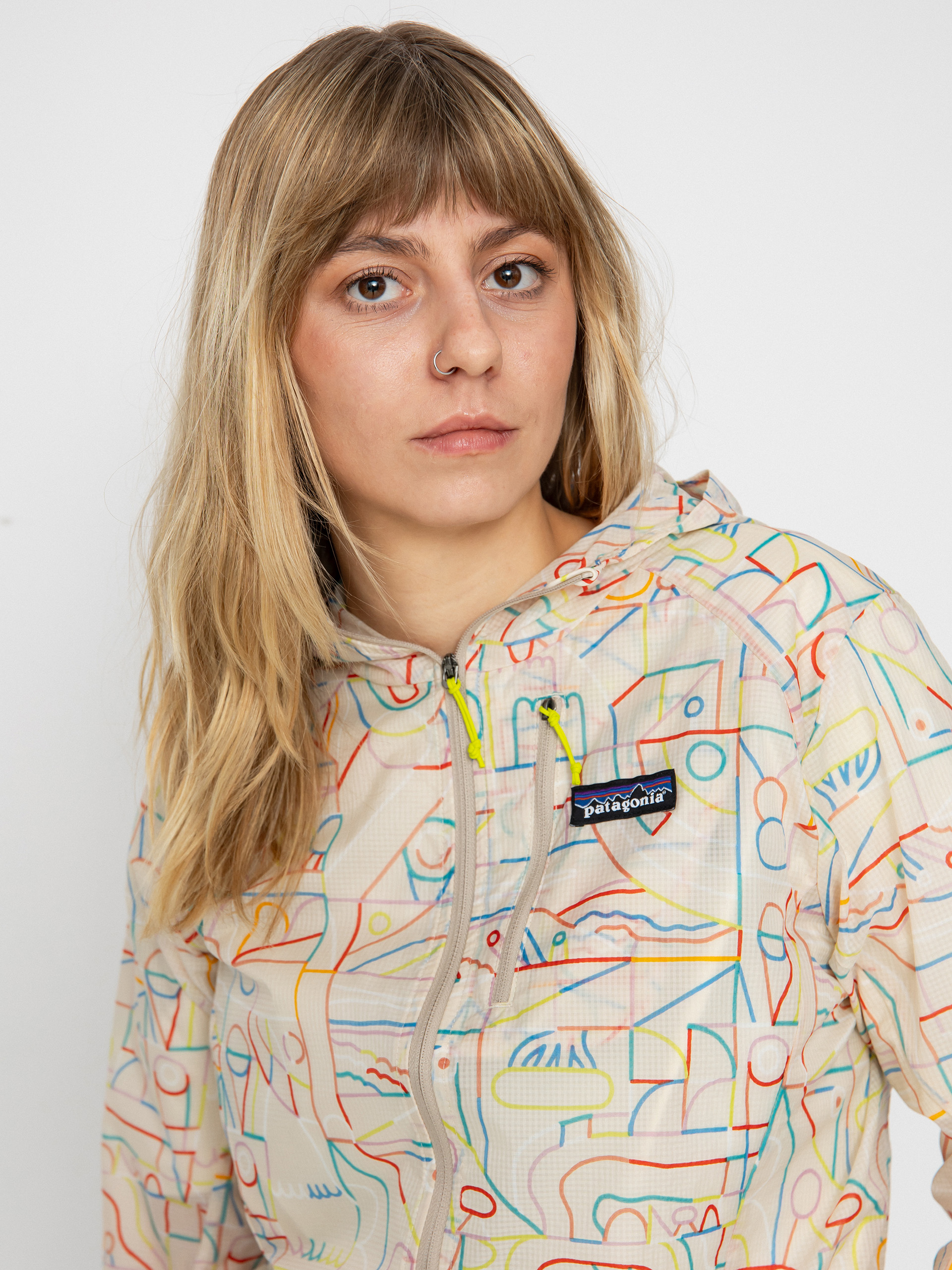 Patagonia Houdini Wmn Dzseki (lose yourself outline pumice)