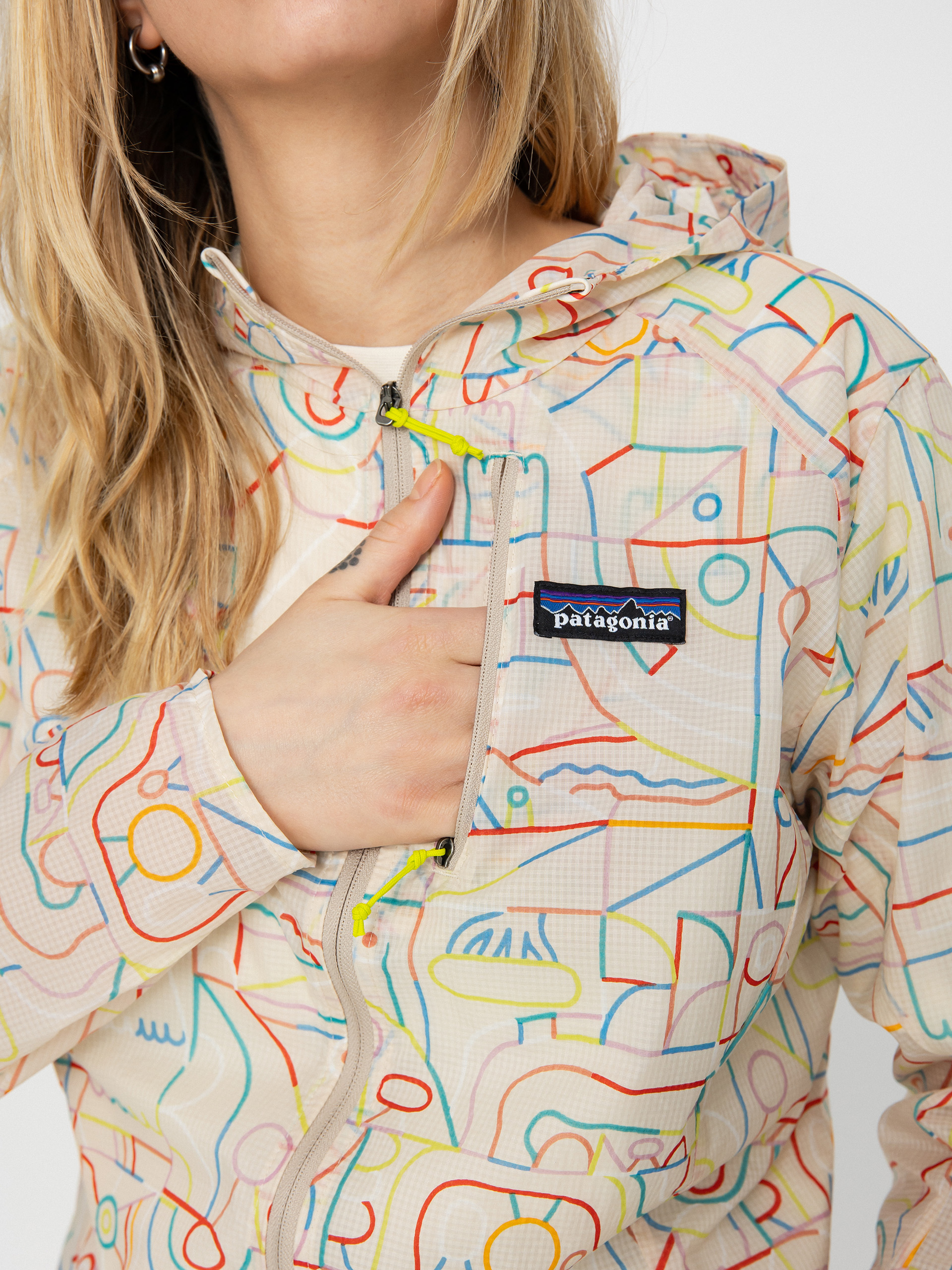 Patagonia Houdini Wmn Dzseki (lose yourself outline pumice)