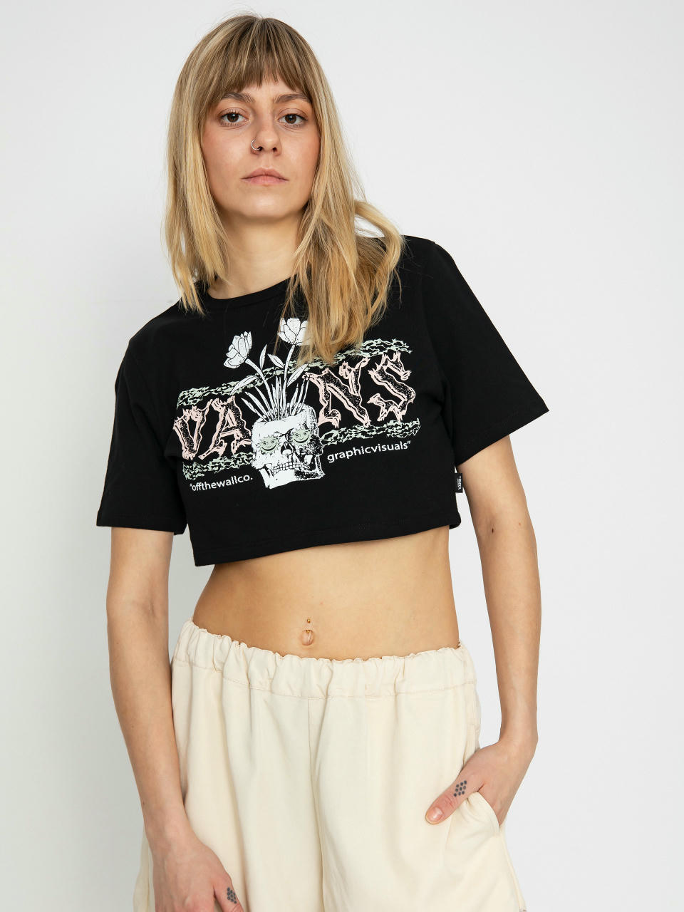 Vans Growing Ideas Crew Crop II Wmn Póló (black)