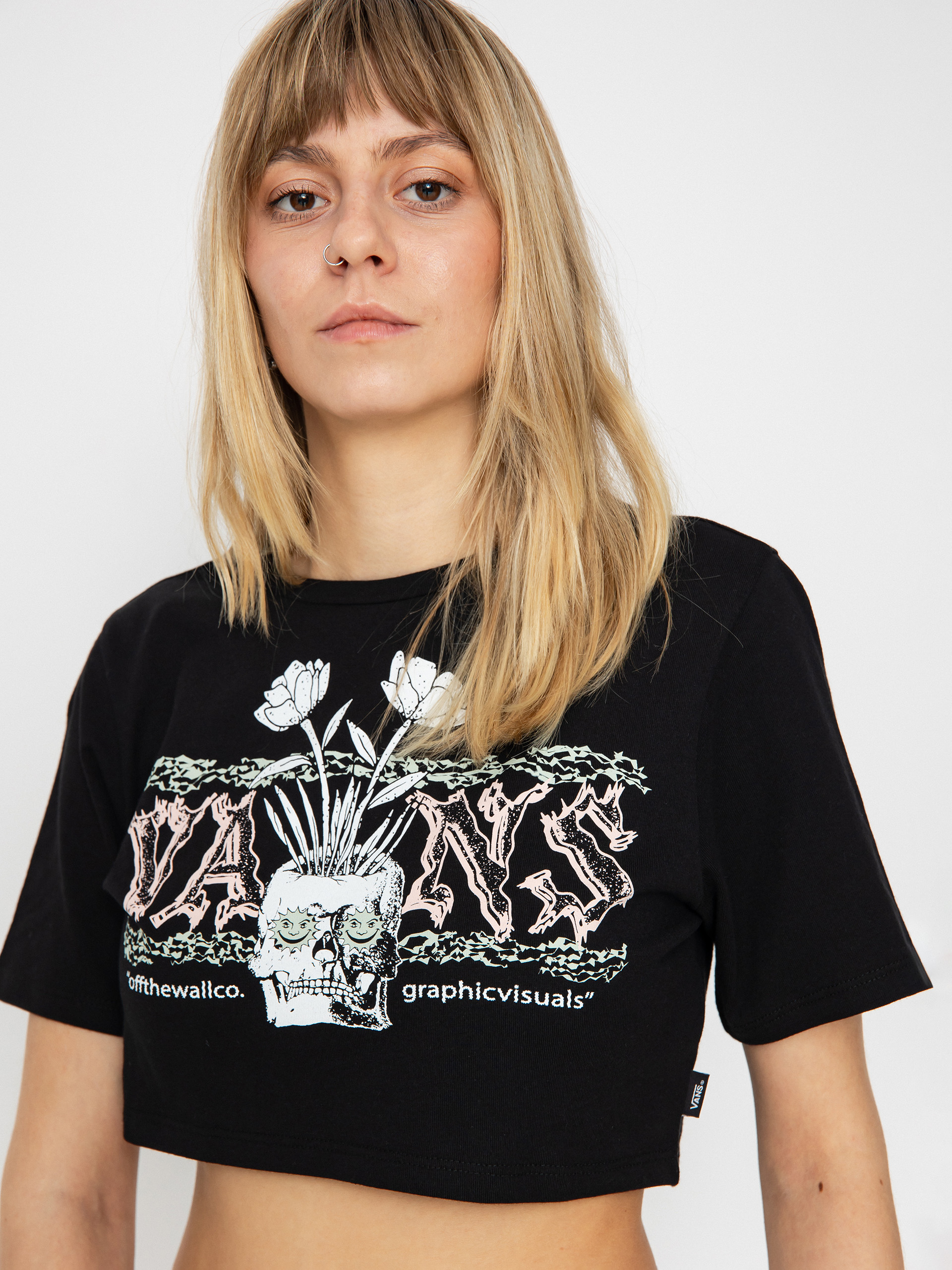 Vans Growing Ideas Crew Crop II Wmn Póló (black)