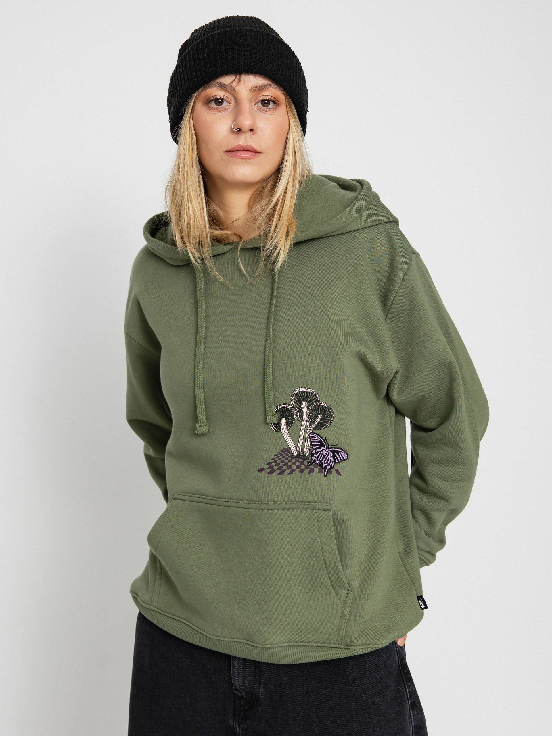 Vans Dazed Strange Bff HD Wmn Kapucnis pulóver (olivine)