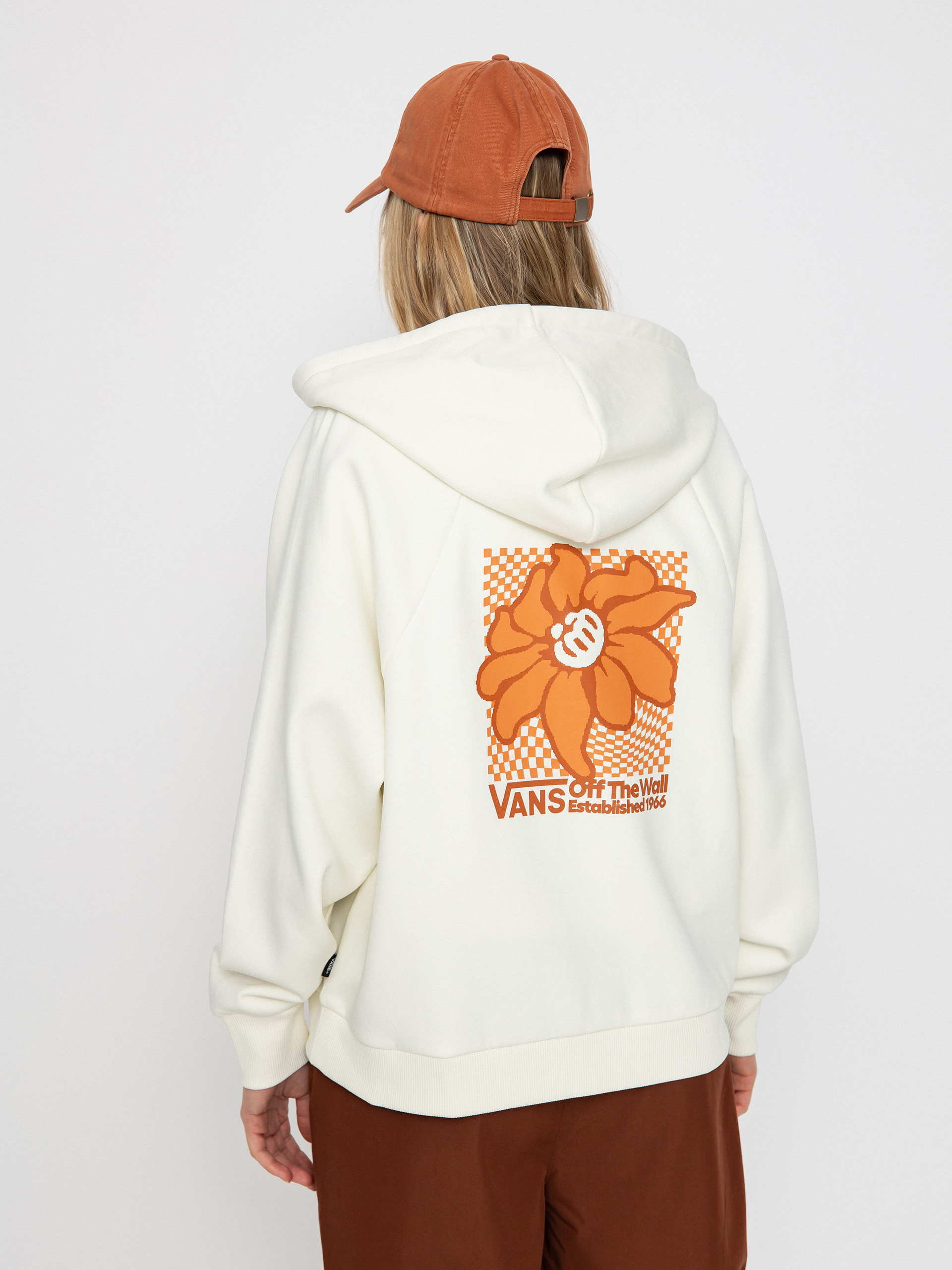 Vans Checker Flower Cocoon ZHD Wmn Kapucnis pulóver (marshmallow)