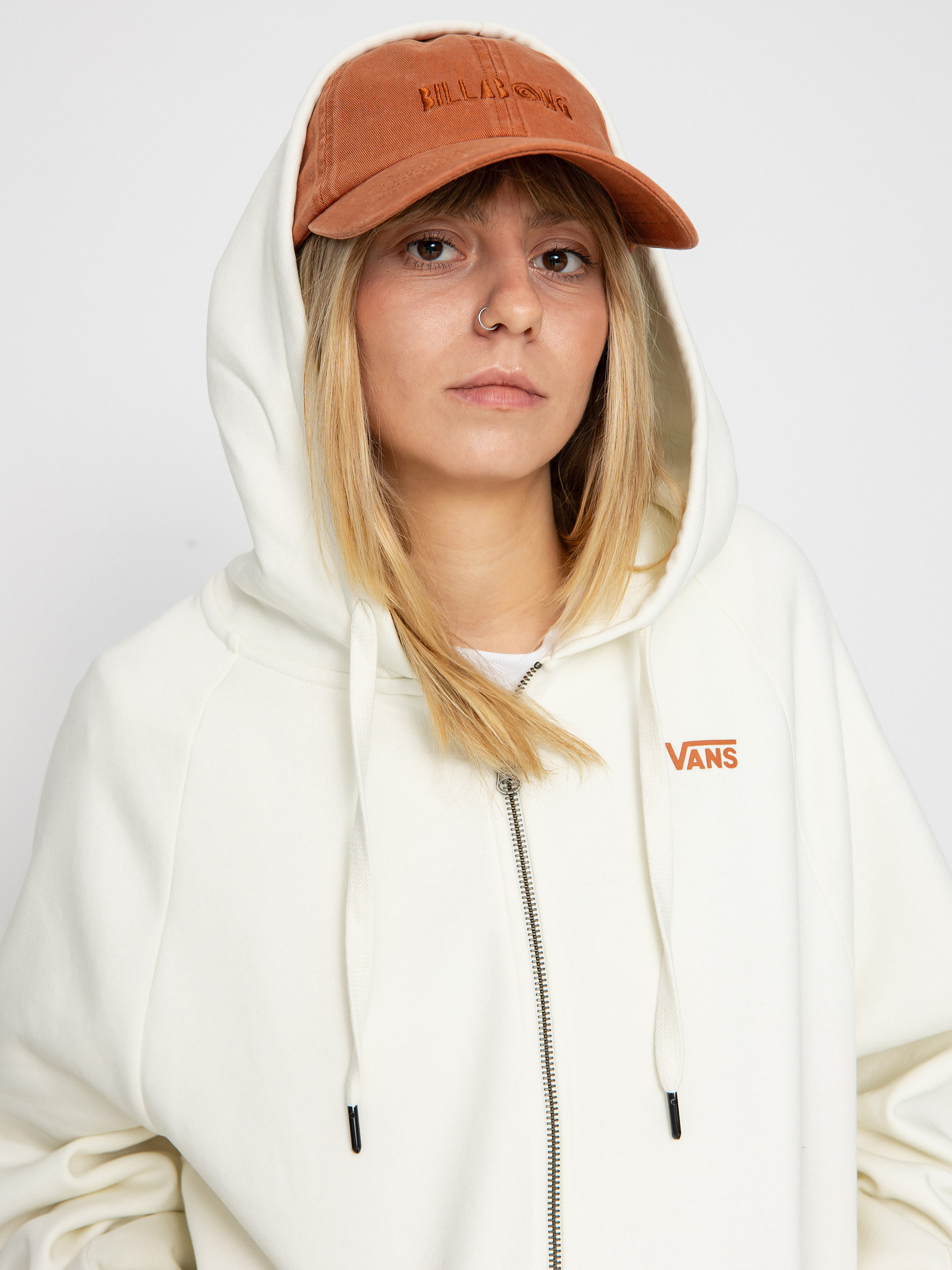 Vans Checker Flower Cocoon ZHD Wmn Kapucnis pulóver (marshmallow)