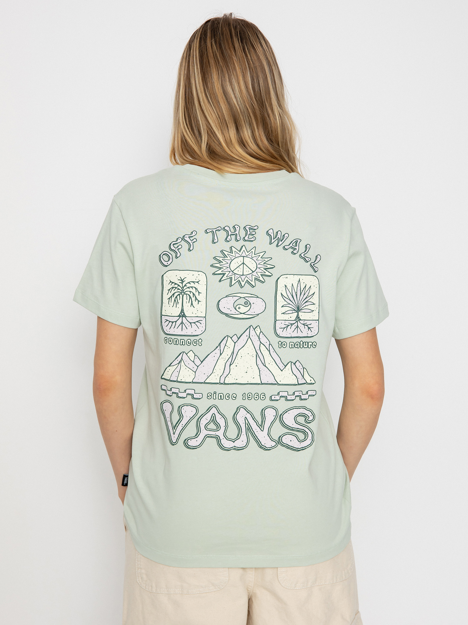 Vans Depth Connection Bff Wmn Póló (pale aqua)