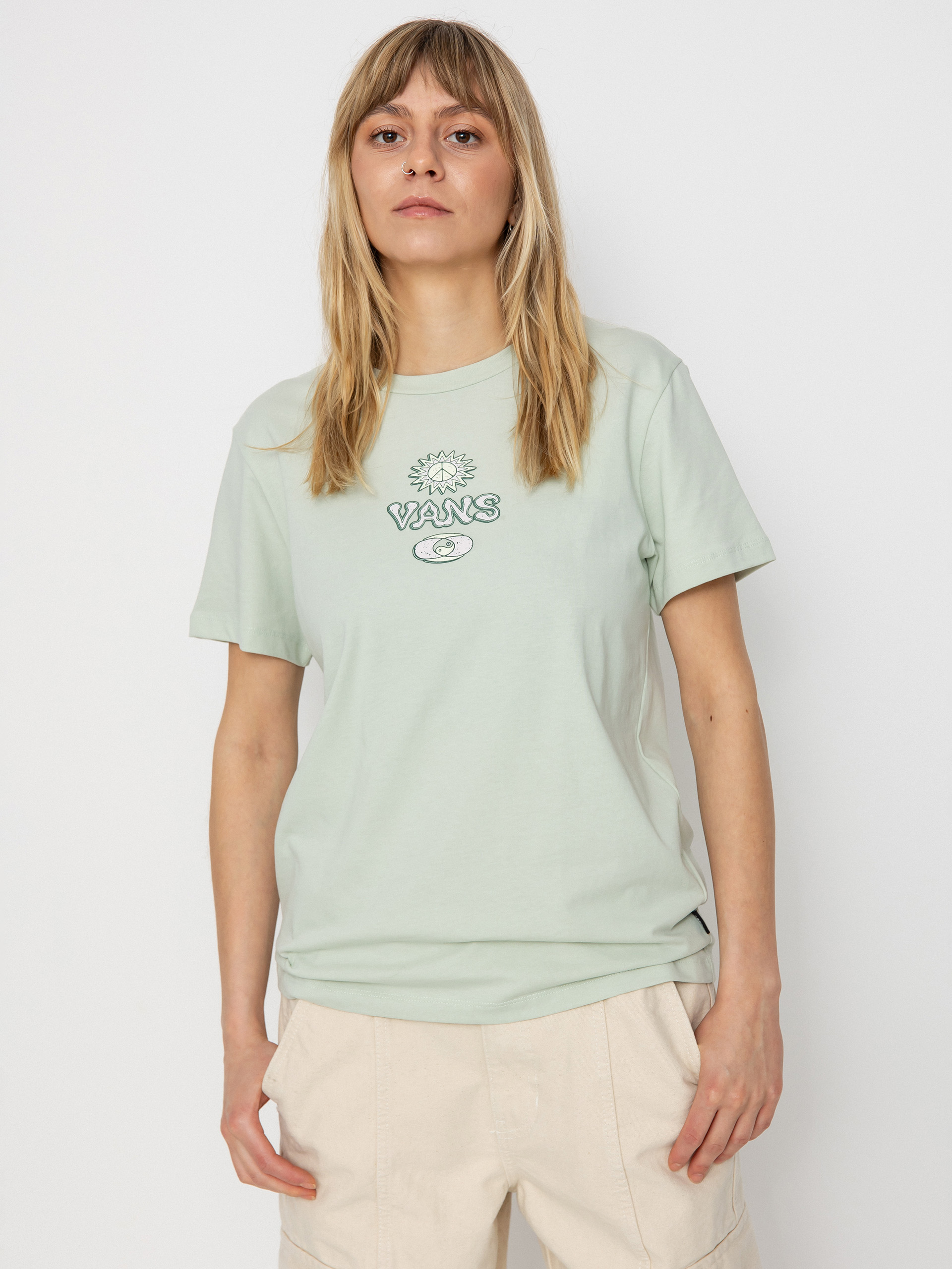 Vans Depth Connection Bff Wmn Póló (pale aqua)