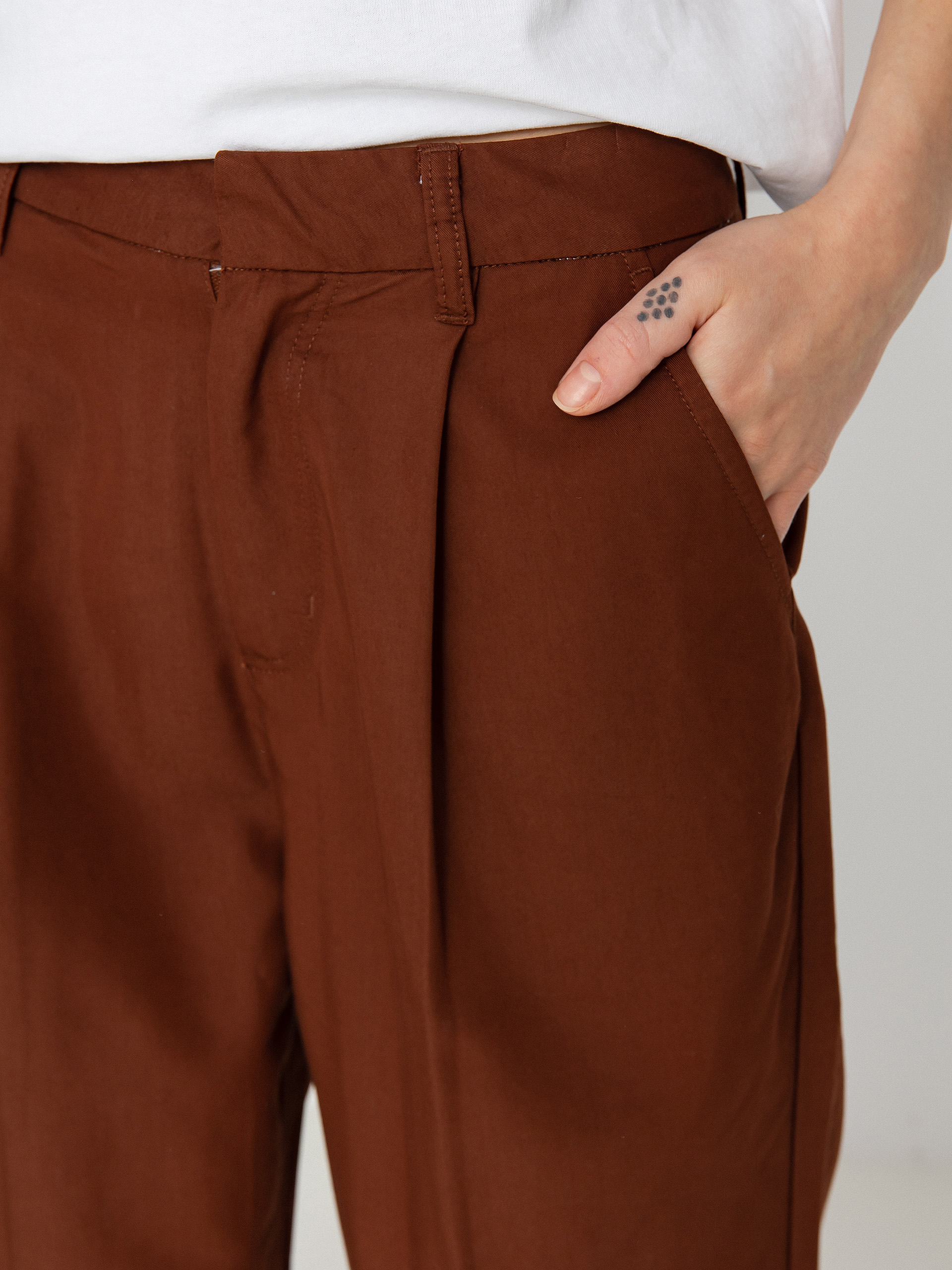 Brixton Victory Trouser Wmn Kisnadrág (sepia)