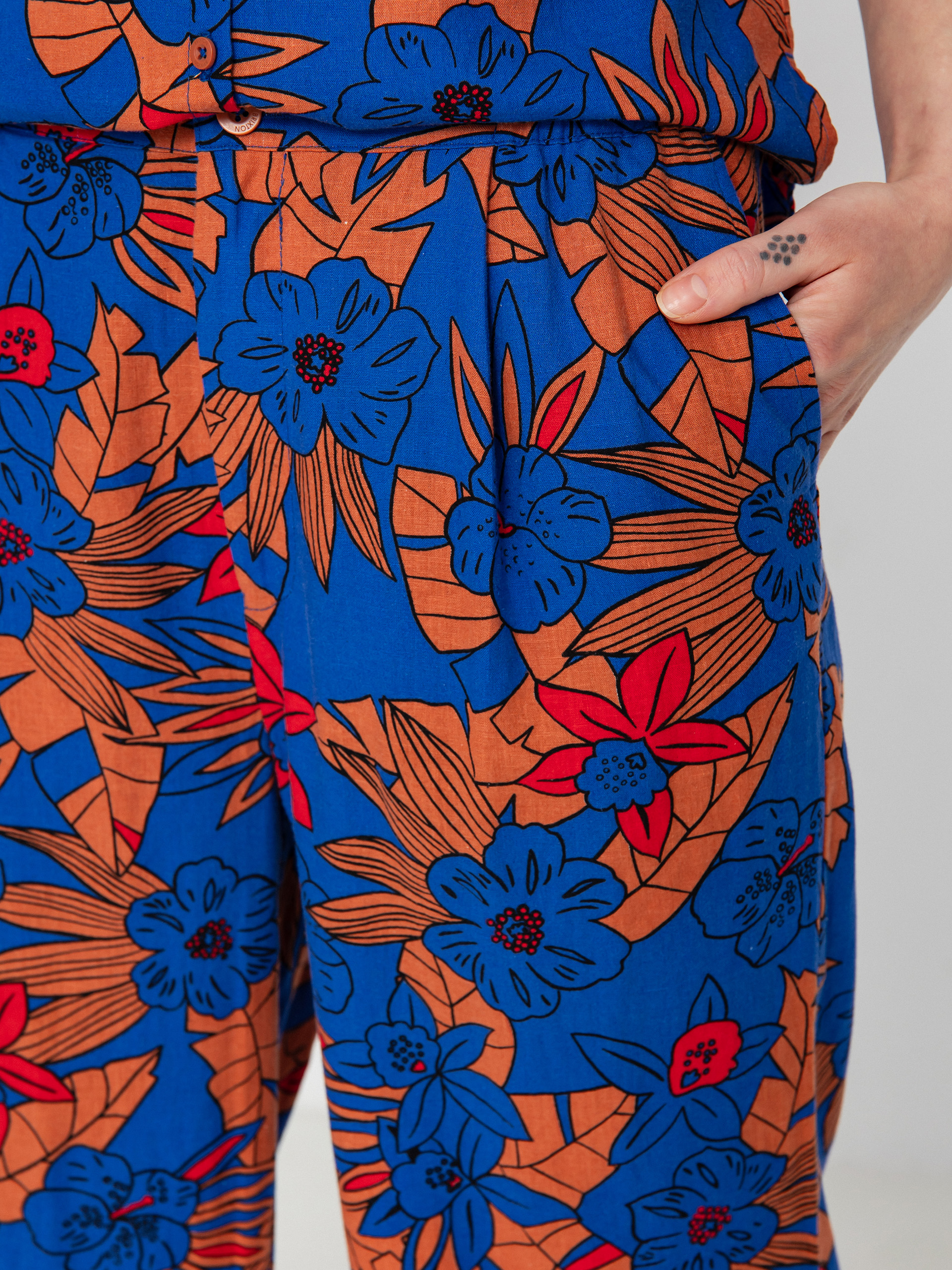 Brixton Mercado Linen Kisnadrág Wmn (terracotta)