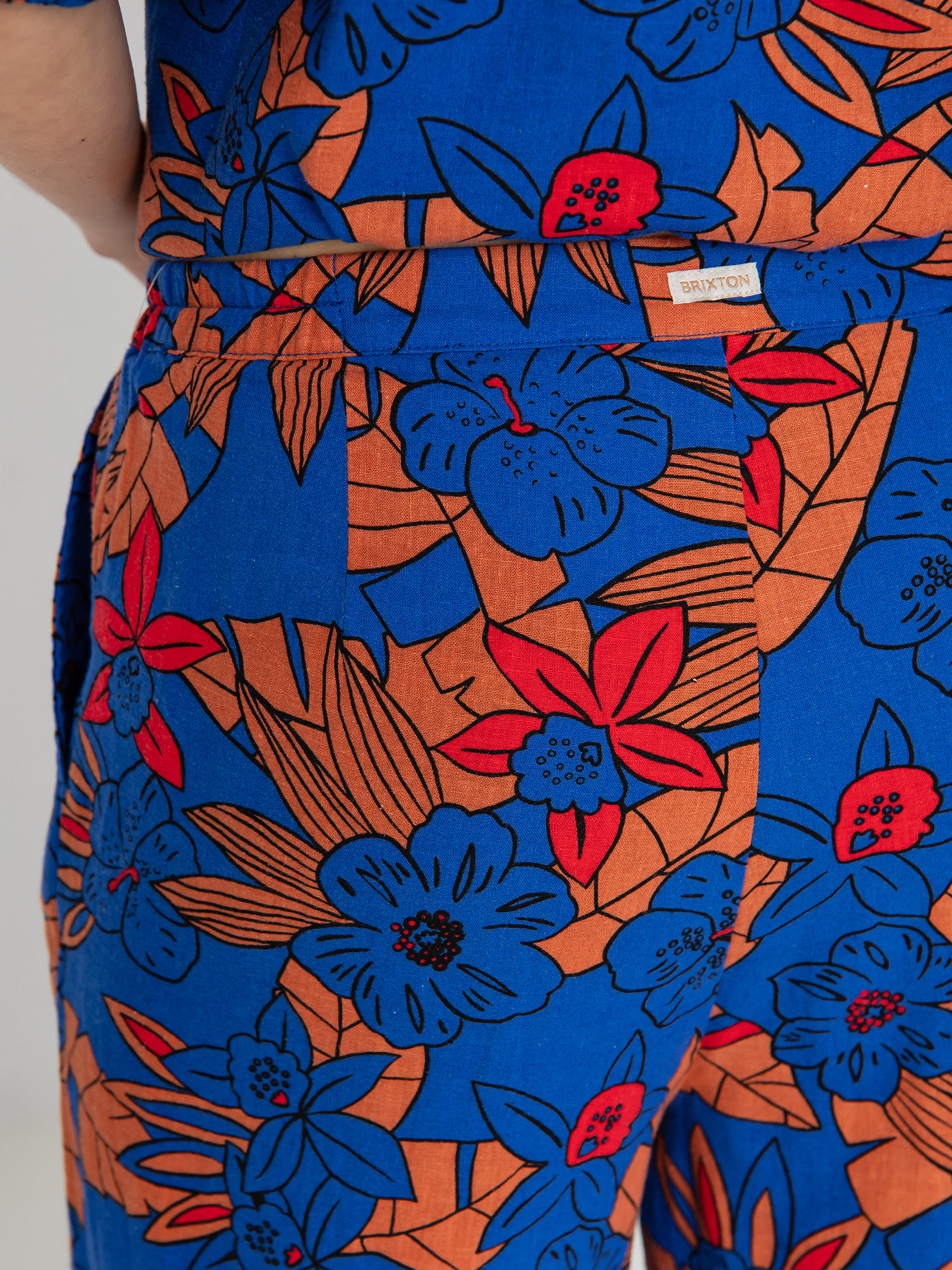 Brixton Mercado Linen Kisnadrág Wmn (terracotta)