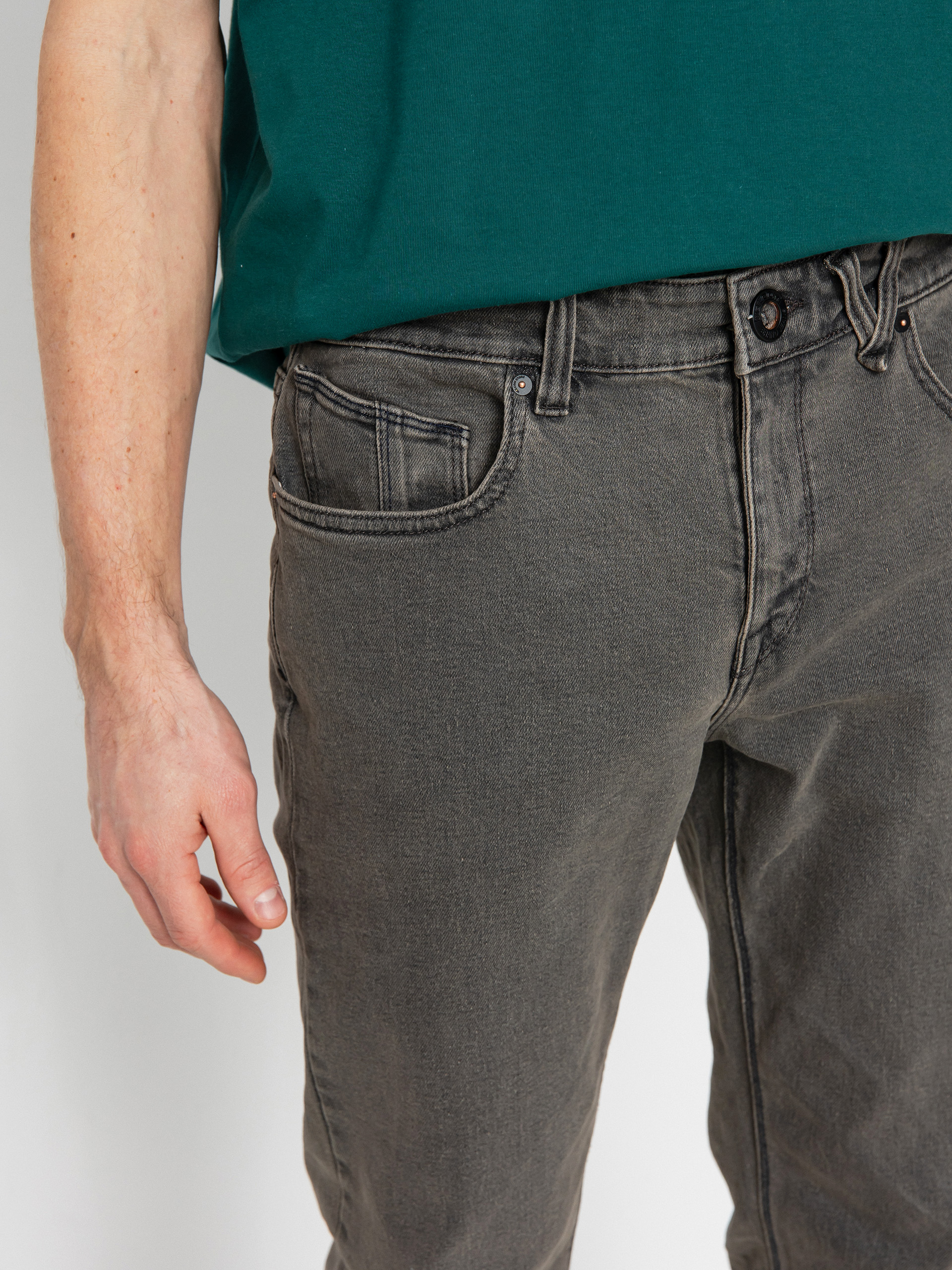 Volcom Solver Denim Kisnadrág (black ozone)