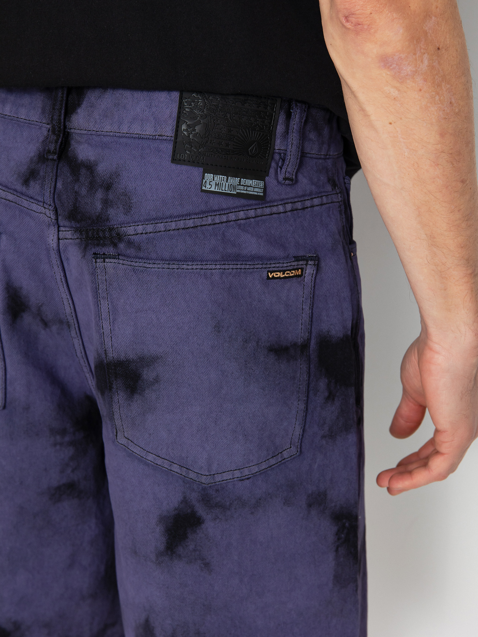 Volcom Billow Denim Rövidnadrág (deep purple)