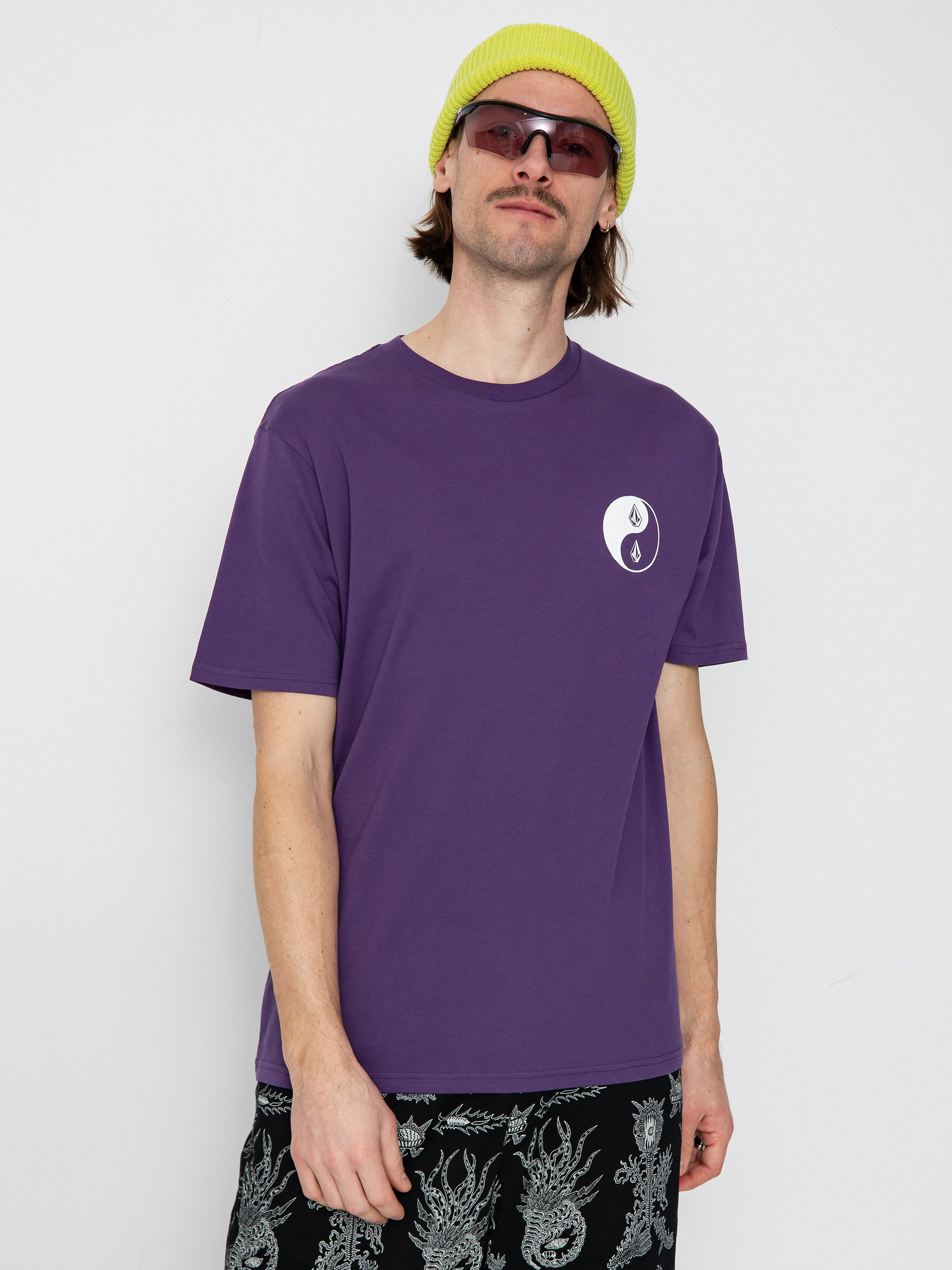 Volcom Counterbalance Bsc Póló (deep purple)