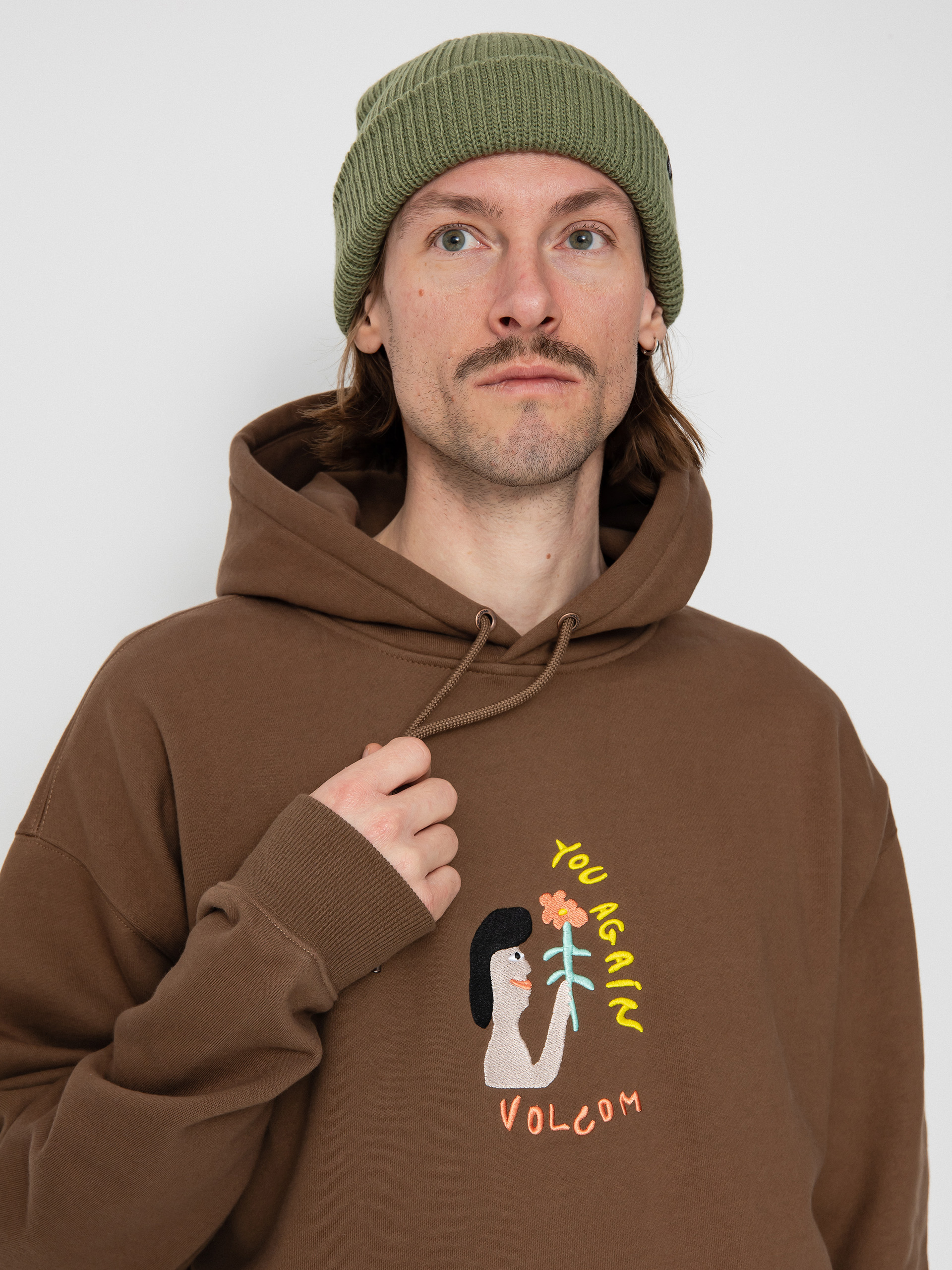 Volcom Fa Arthur Longo 1 HD Kapucnis pulóver (dark earth)