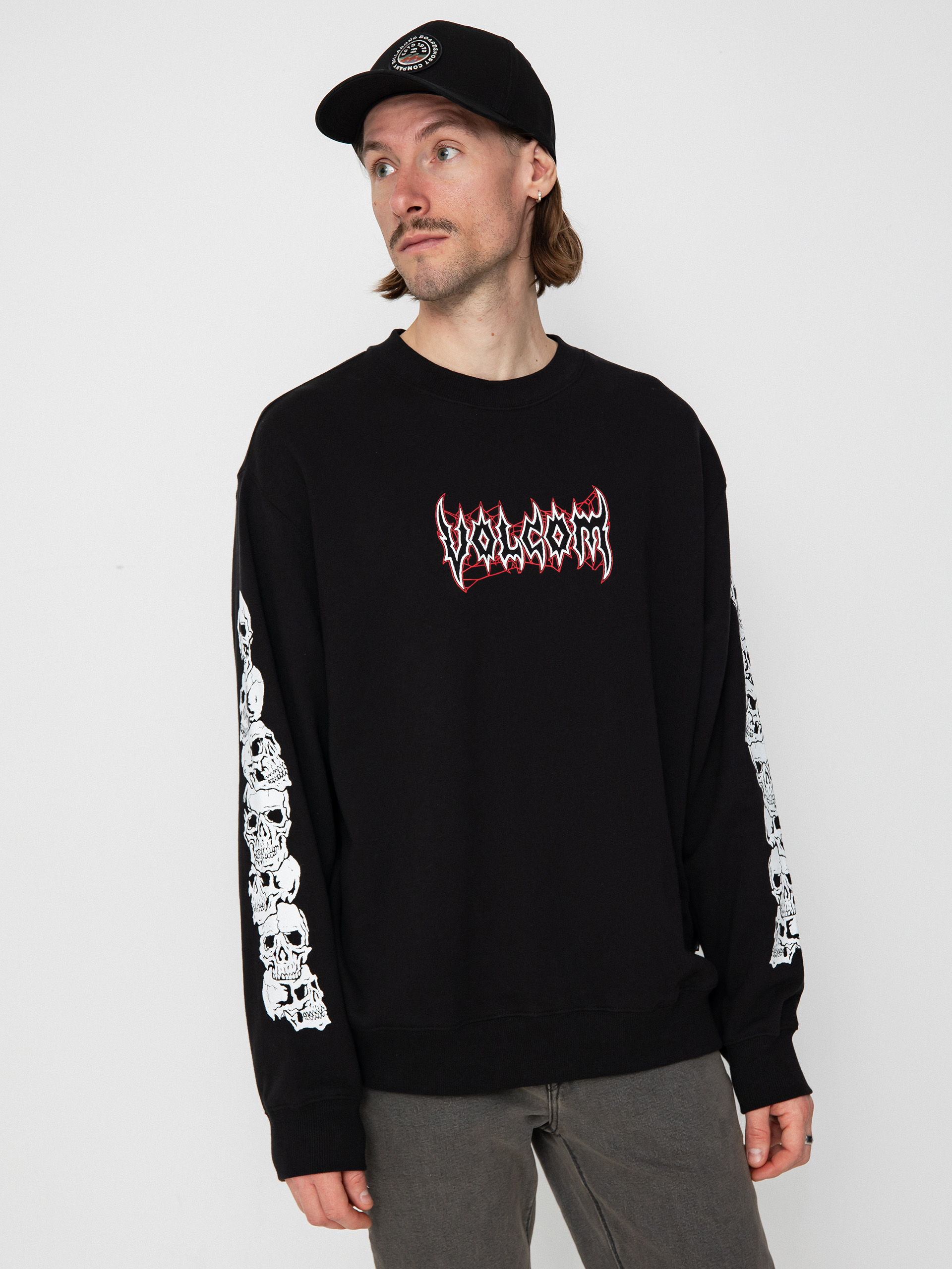 Volcom Stone Lord Crew Pulóver (black)