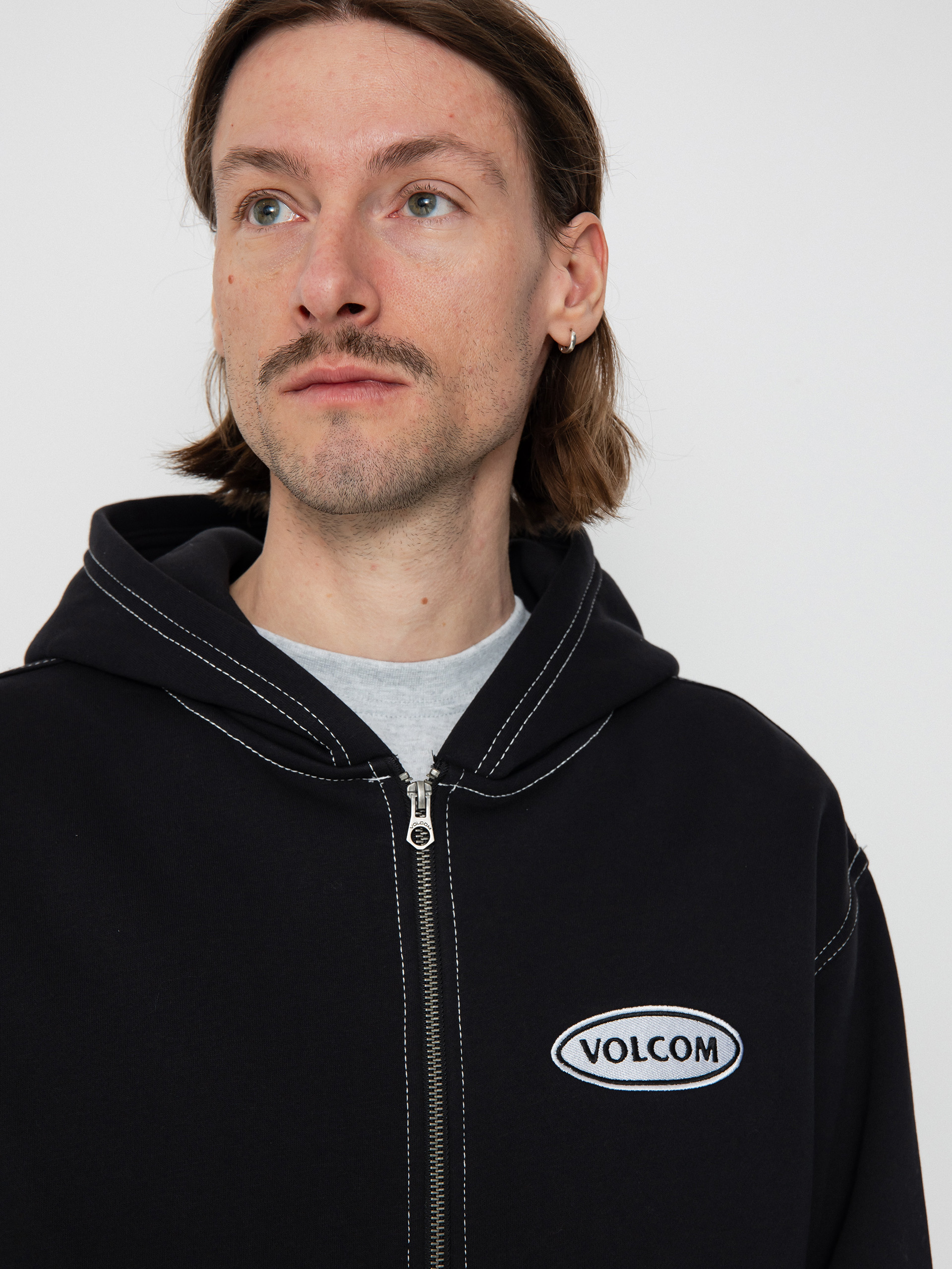 Volcom Workard ZHD Kapucnis pulóver (black)