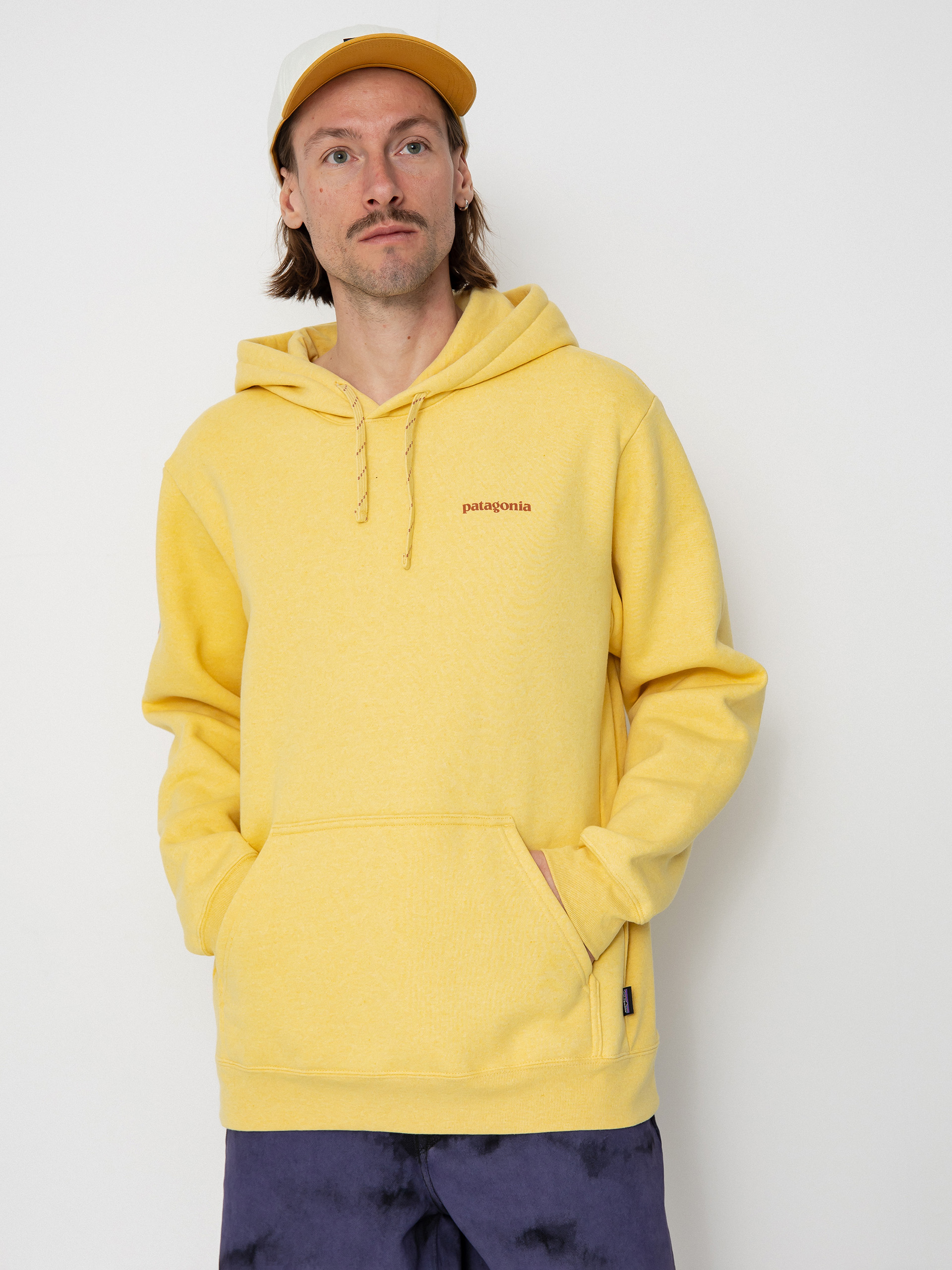 Patagonia Fitz Roy Icon Uprisal HD Kapucnis pulóver (milled yellow)