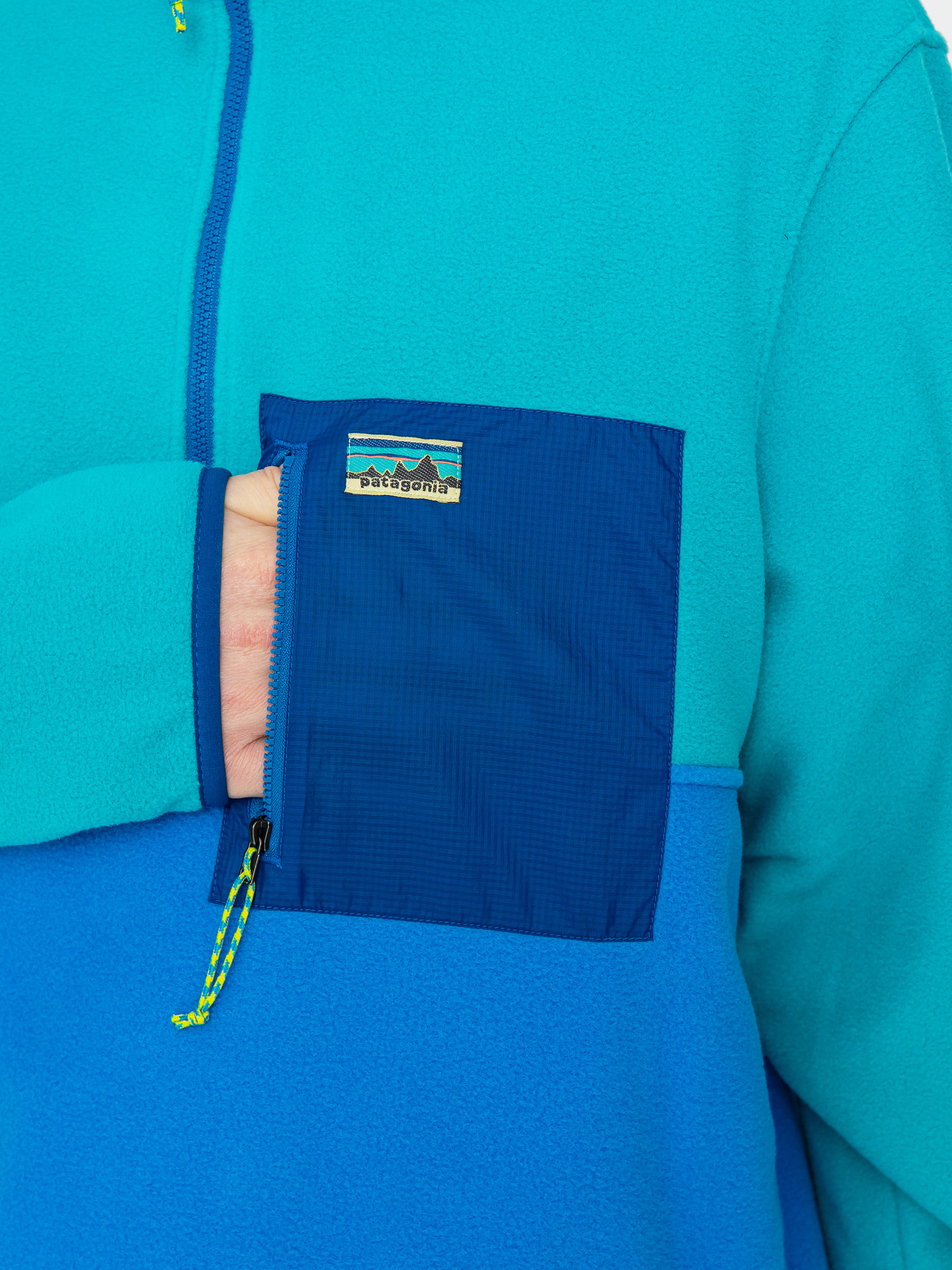 Férfi Patagonia Microdini 1/2 Zip Polár pulóver (vessel blue)
