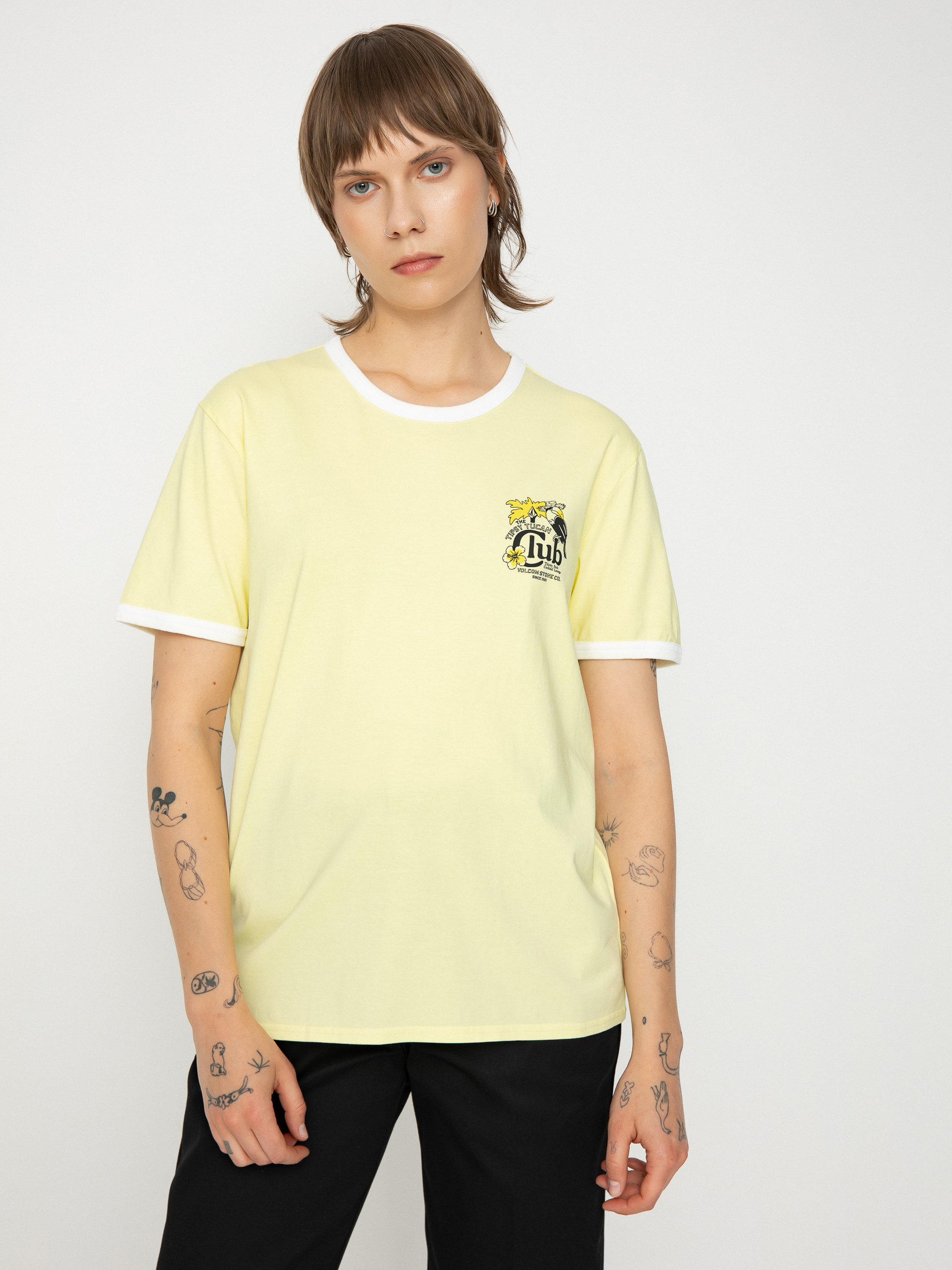 Volcom Truly Ringer Wmn Póló (aura yellow)